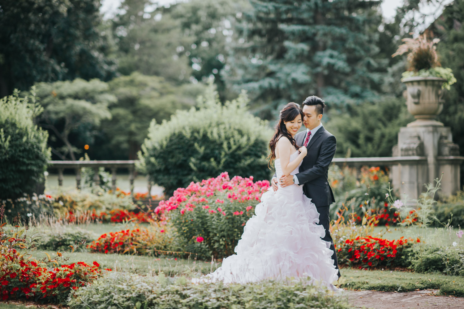 Glendon Campus Prewedding Session pink dress