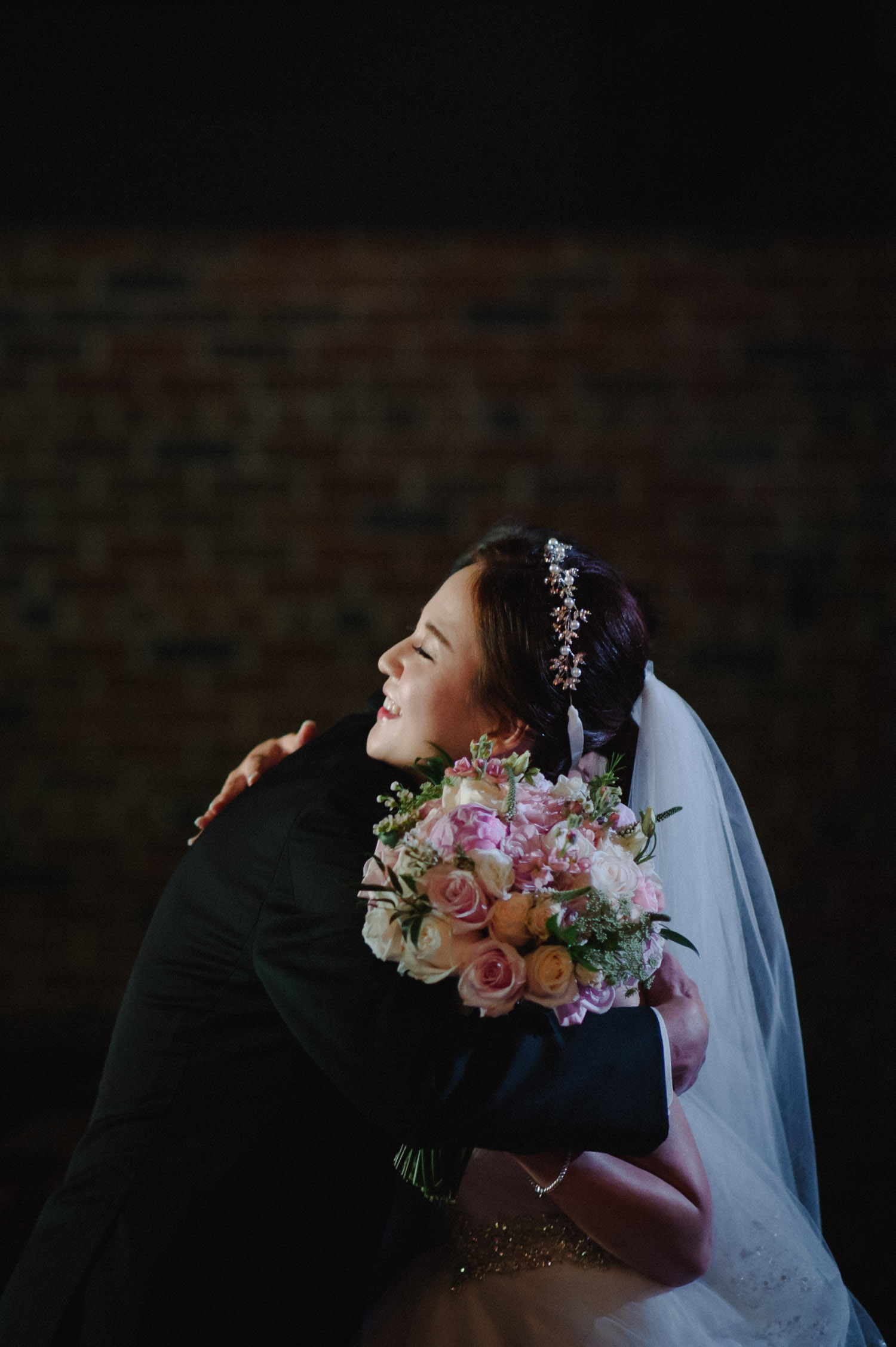 Emotional wedding in Old Mill chapel