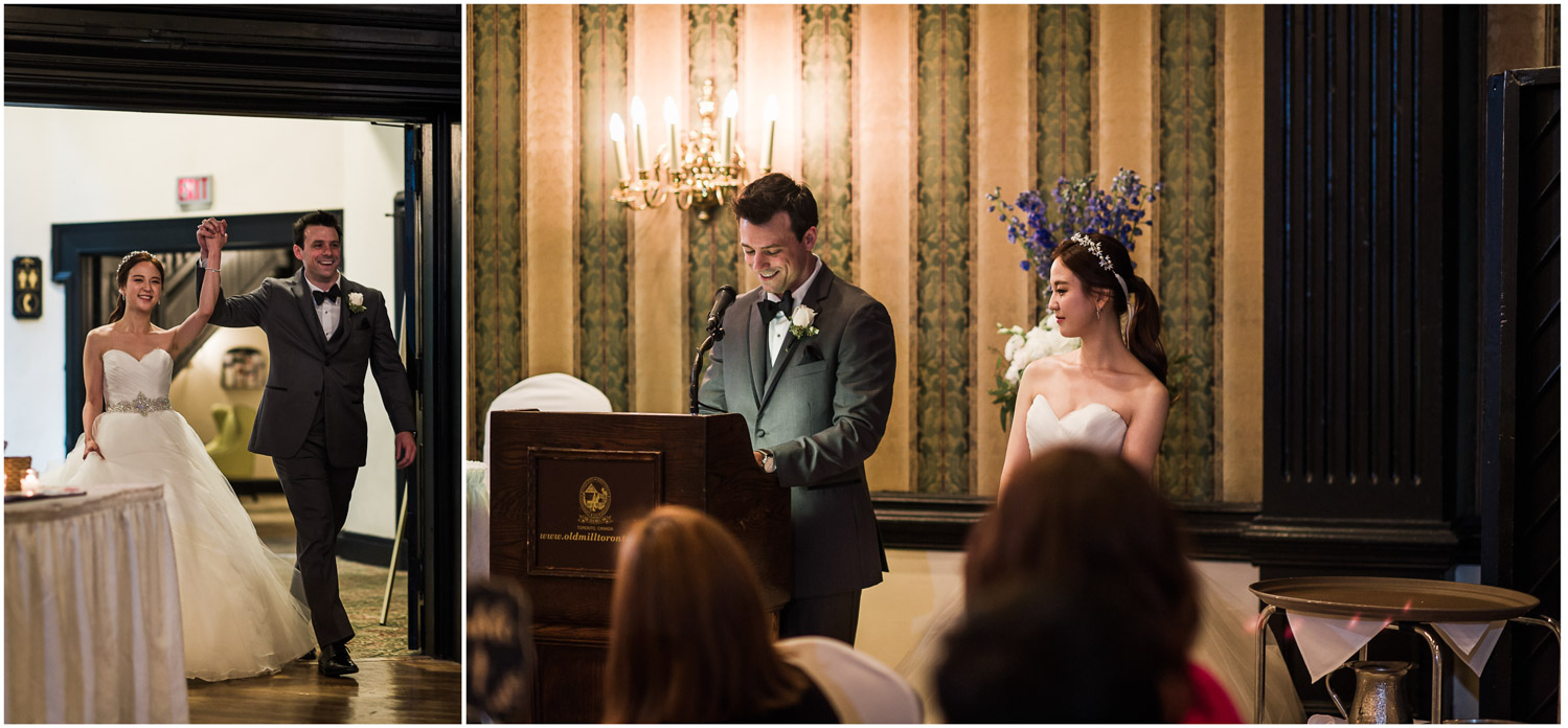 Old Mill Wedding Reception newlywed Speech