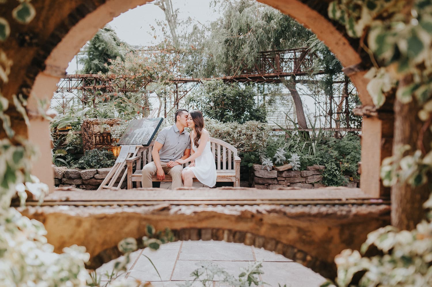 photo portrait in the Rock Garden in Royal Botanical Garden