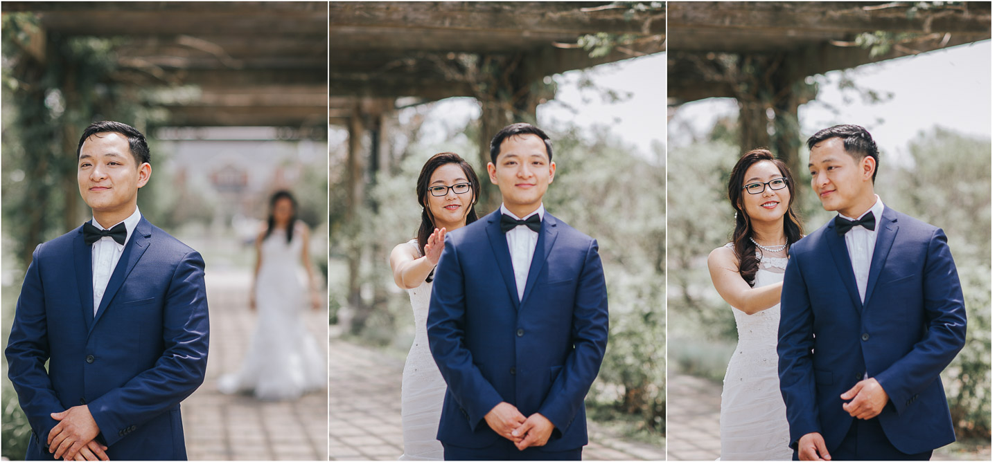First look at richmond green wedding