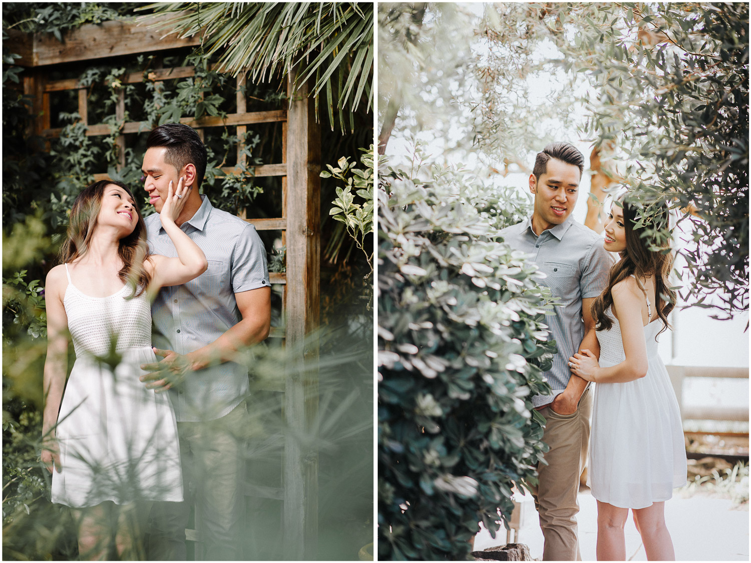 Engagement session in the Mediterranean Gardens at RBG