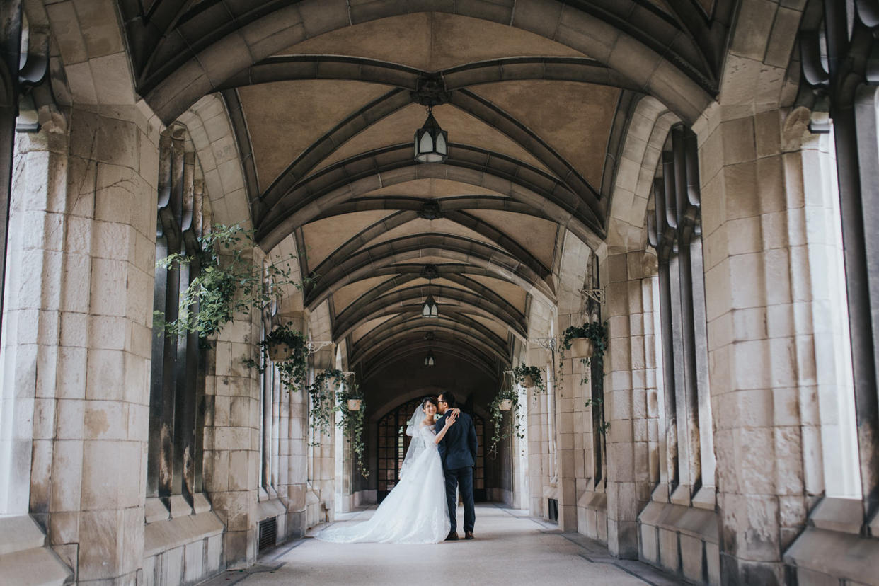 Knox College Wedding at the cloister