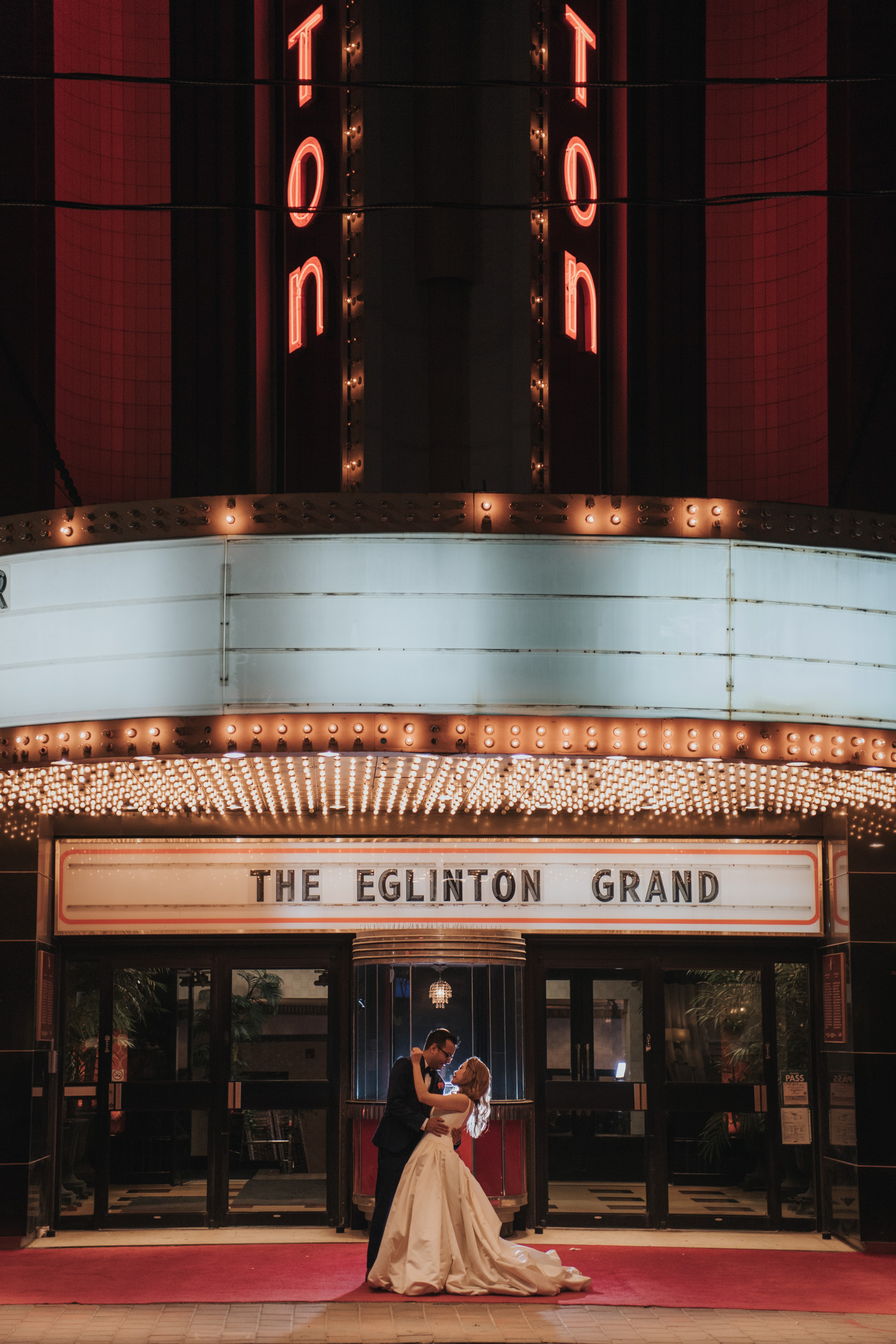 The Eglinton Grand Front Marquee Night Photo