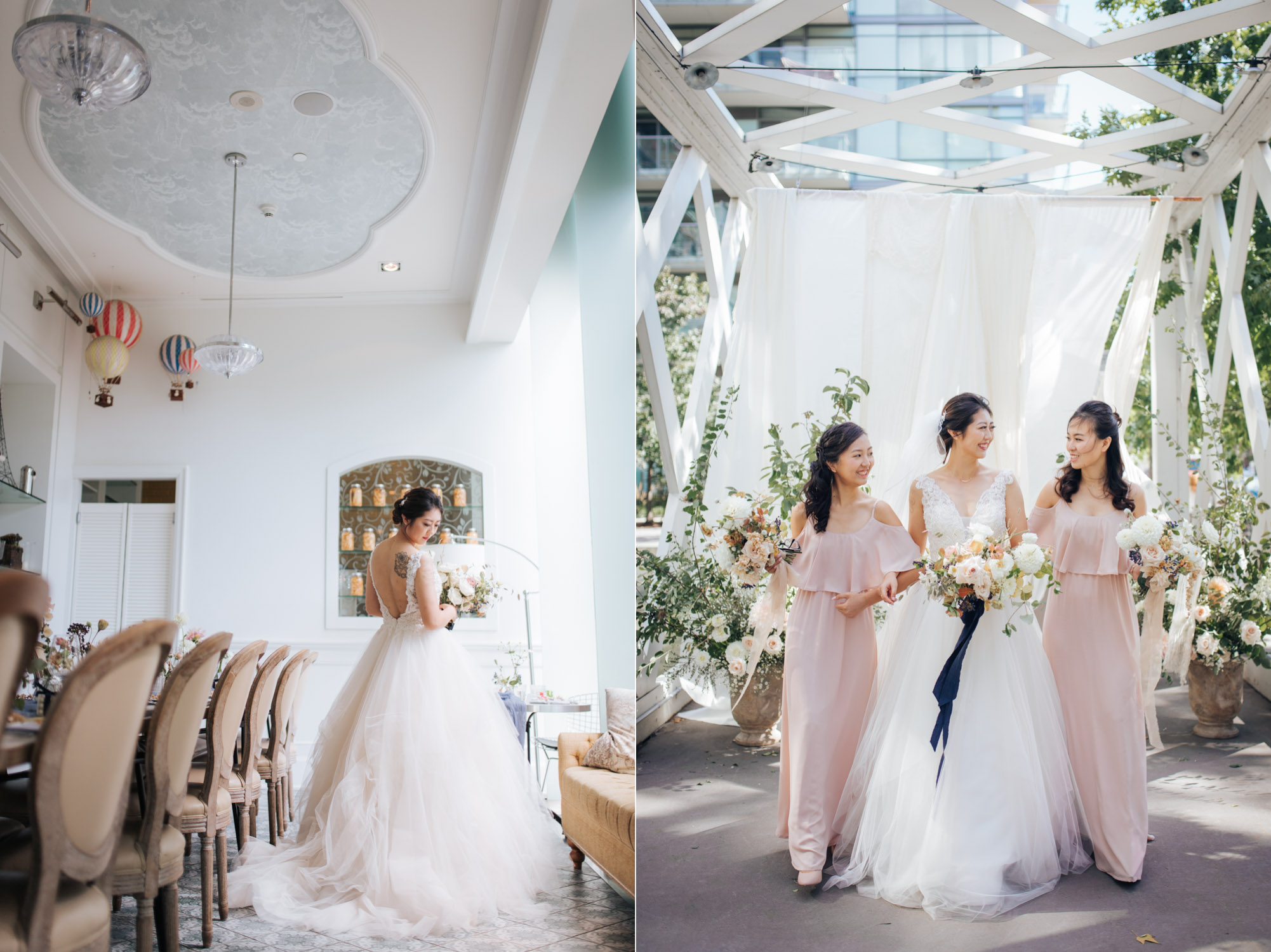 Toronto Colette grand cafe Wedding Bridal Party Portrait