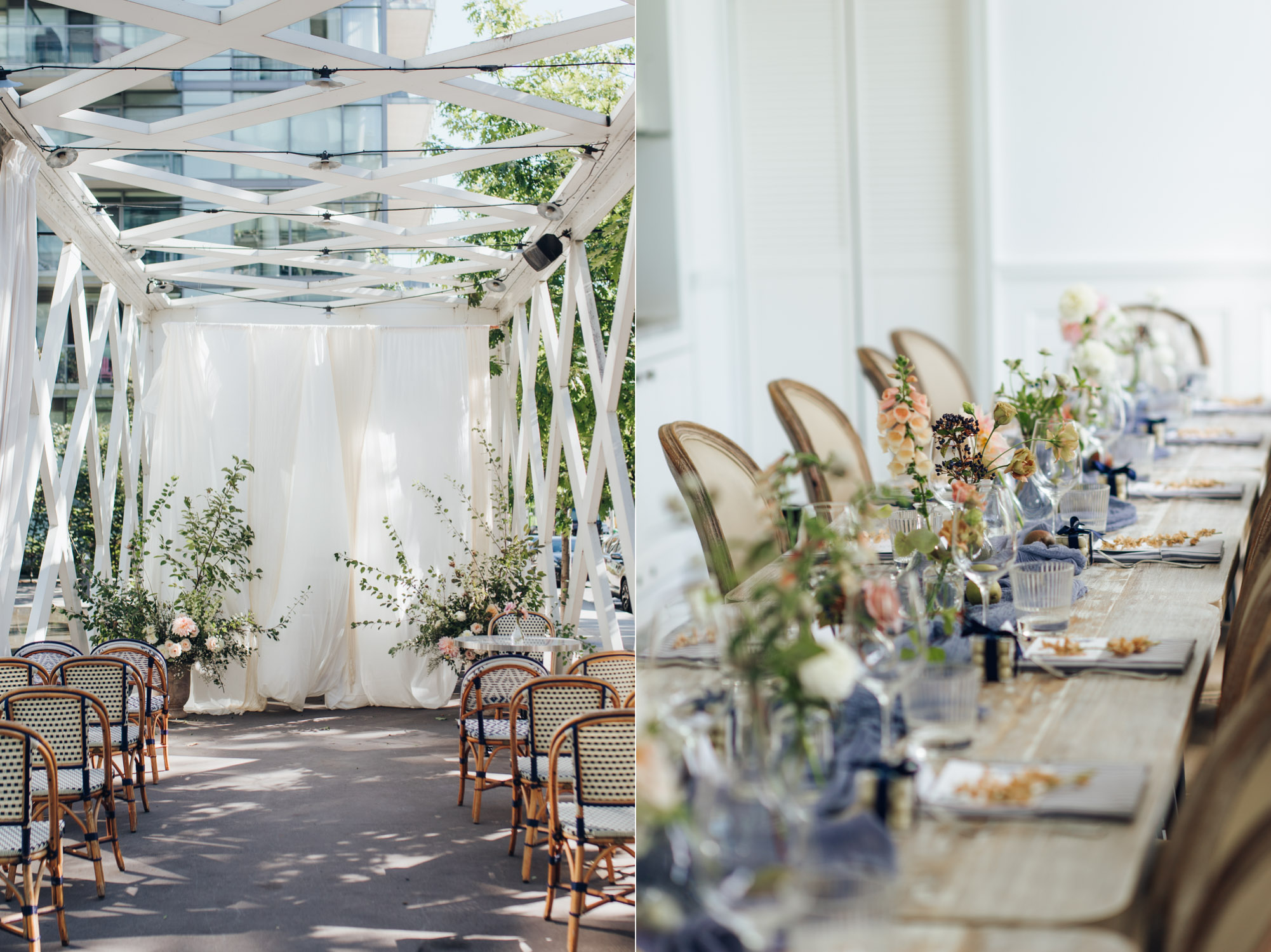 Thompson Hotel The Park Room Colette grand cafe Wedding Ceremony Details