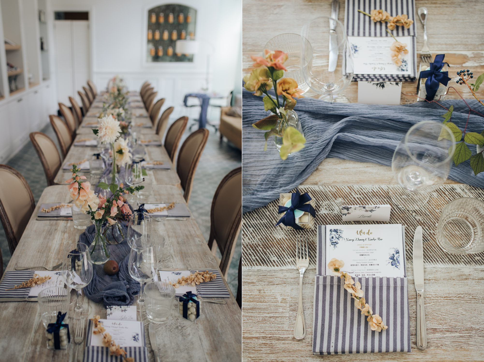 Colette grand cafe Wedding Reception details Table