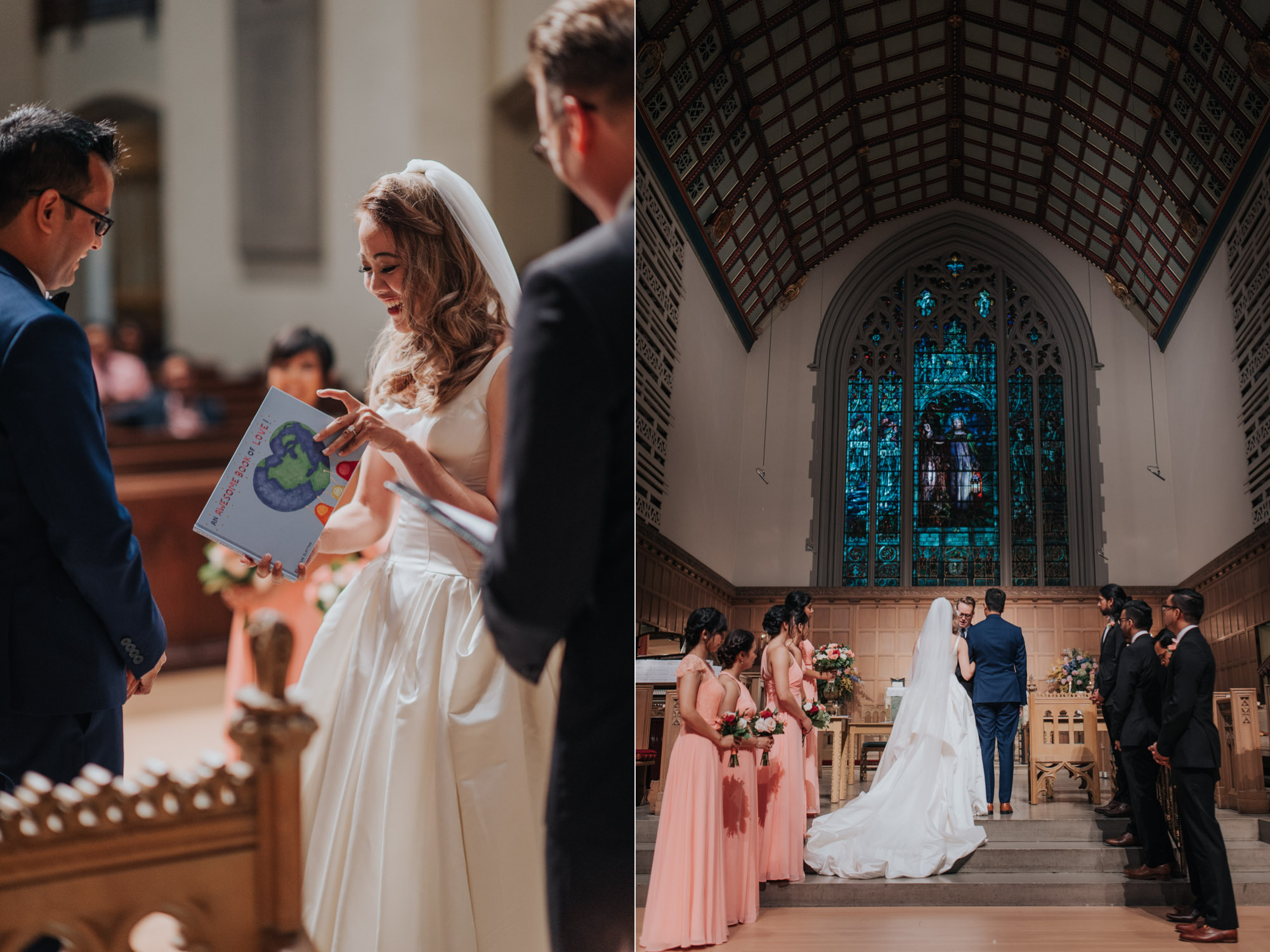 Wedding Cermeony at the Timothy Memorial Church in Toronto