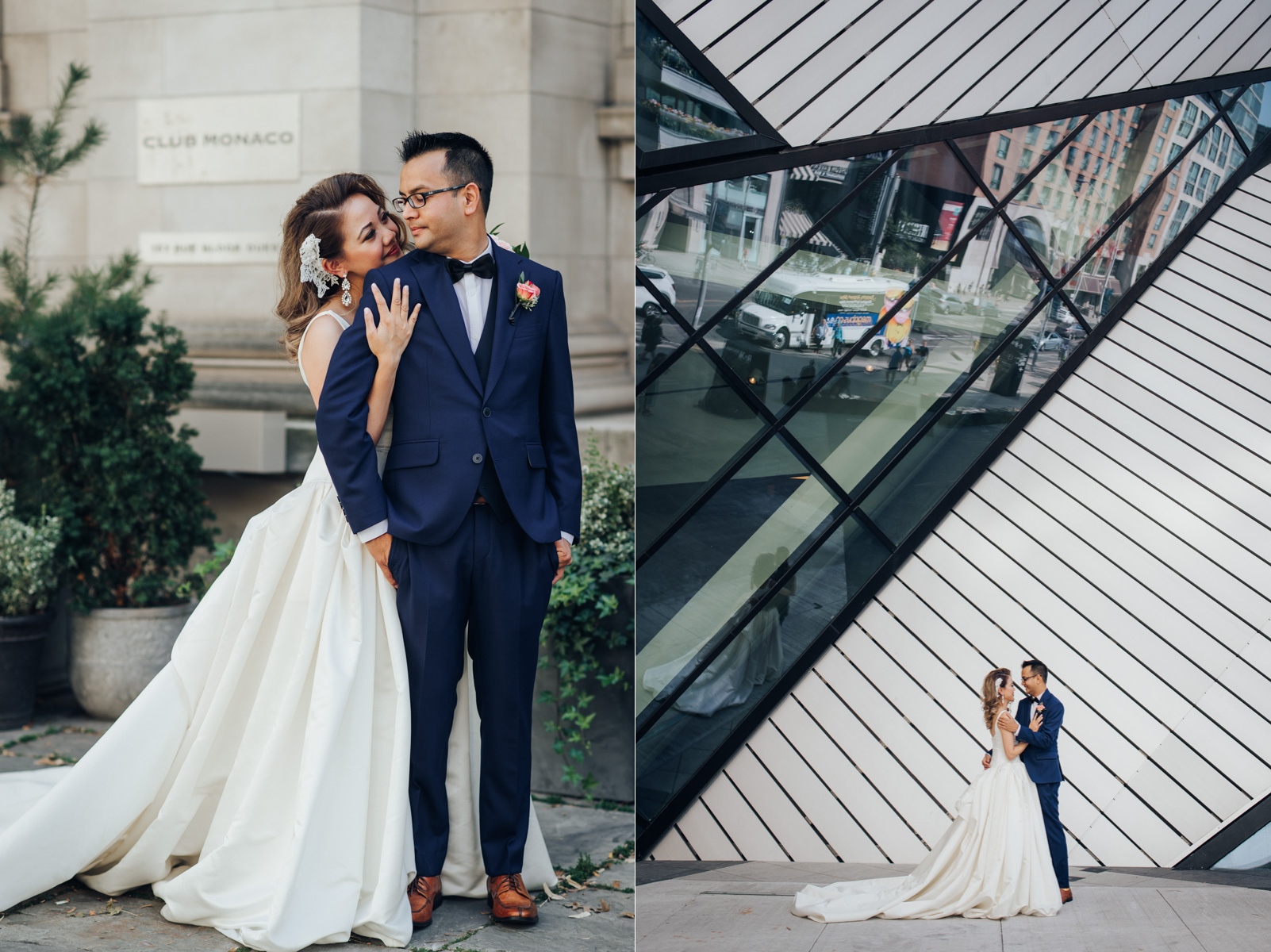 Bride and Groom’s wedding photo at ROM