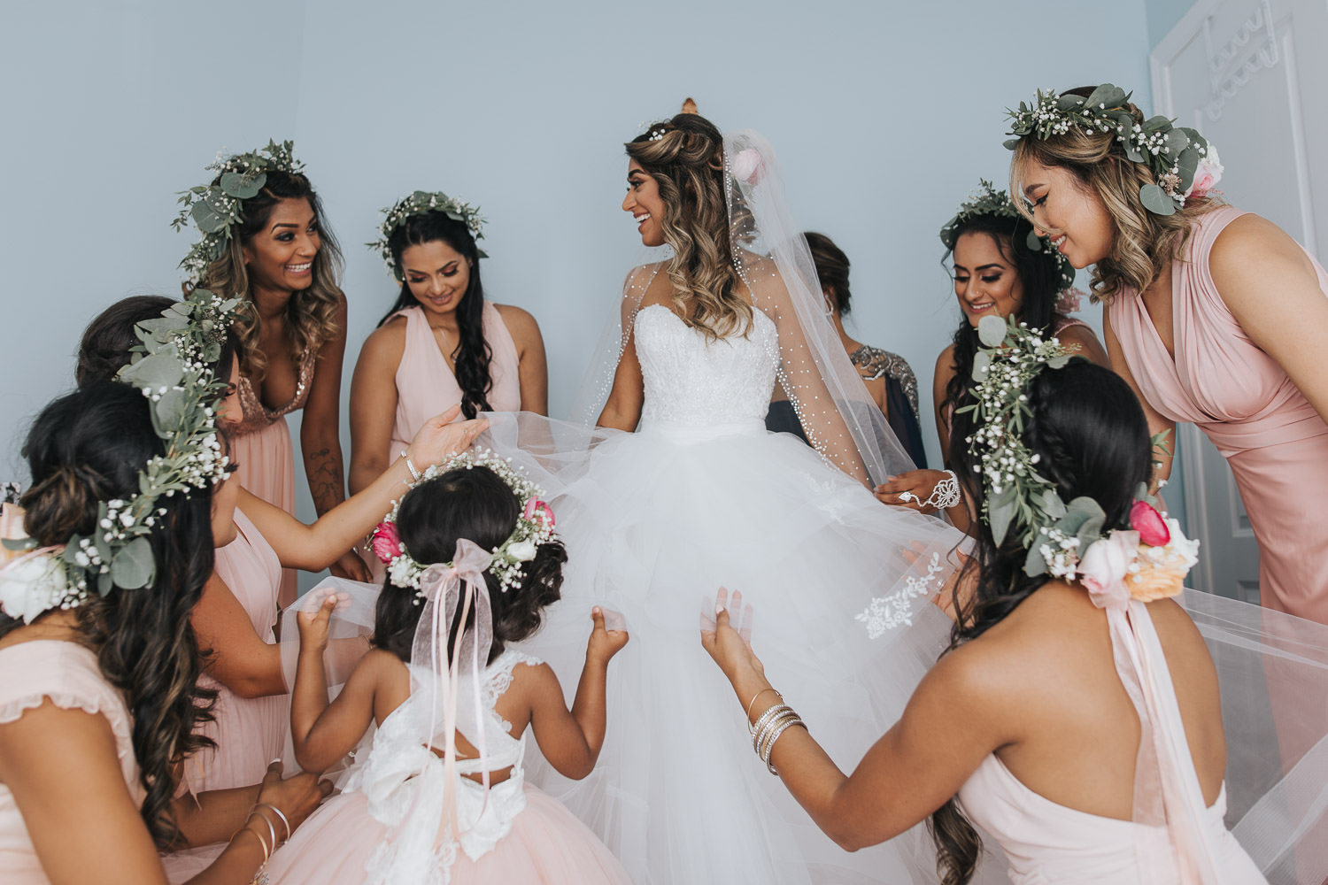 Toronto Wedding Bridal Party Getting Ready Photo