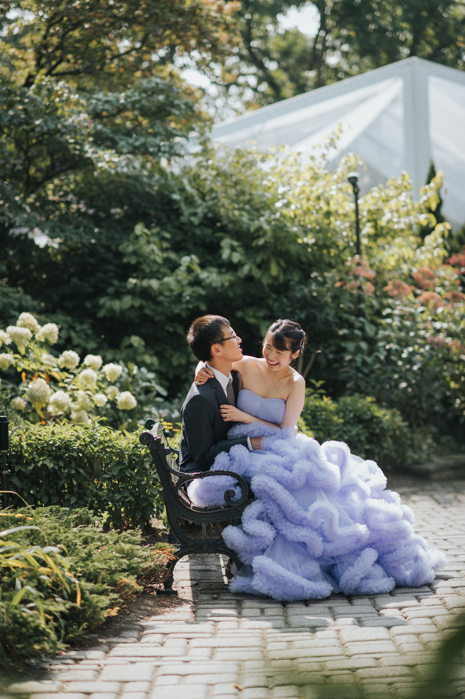 casa loma outdoor engagement photo session