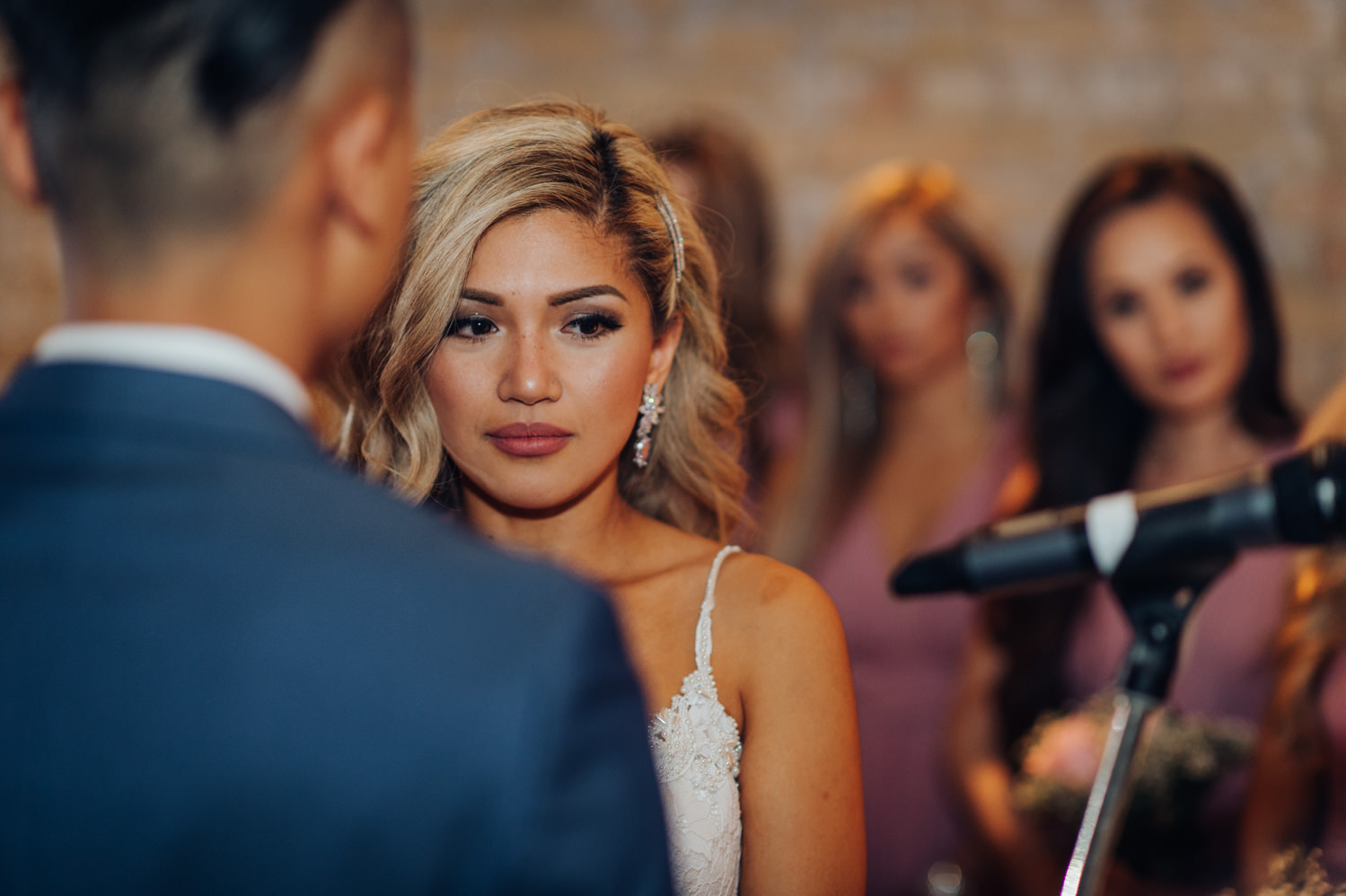 The Loft Wedding Ceremony indoor at Distillery District