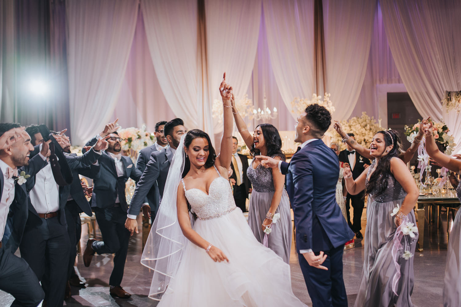 Liberty Grand Artifacts Room Wedding Reception Grand Entrance