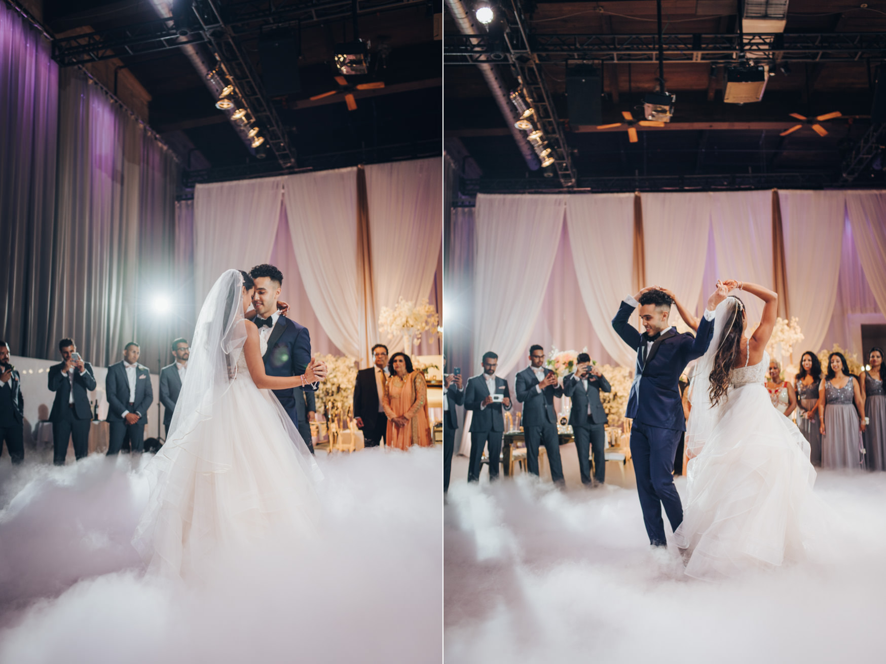 Liberty Grand Artifacts Room Wedding Reception First Dance