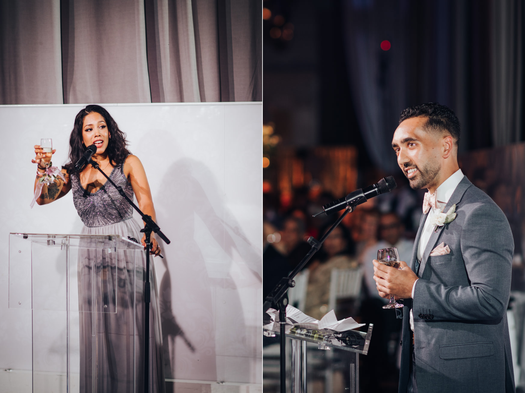 Liberty Grand Artifacts Room Wedding Reception Speech