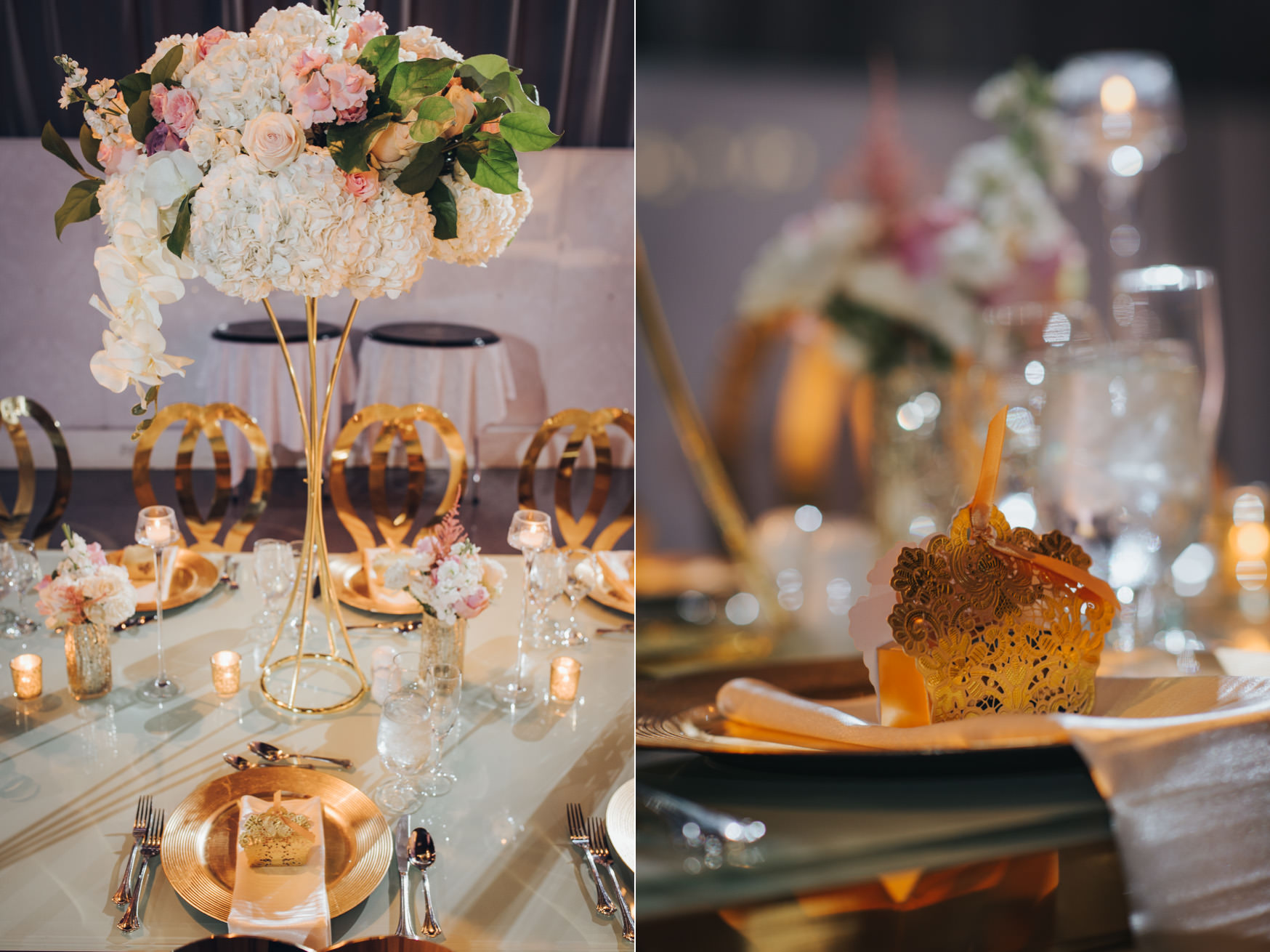 Liberty Grand Artifacts Room Wedding Reception Table Setting