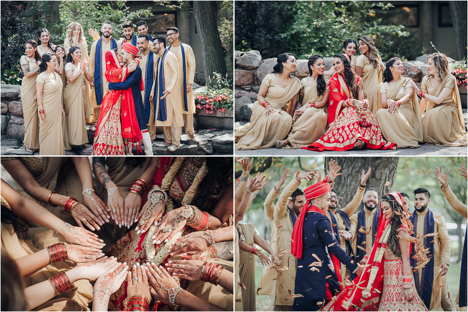 Liberty Grand Courtyard Hindi Wedding Bridal Party