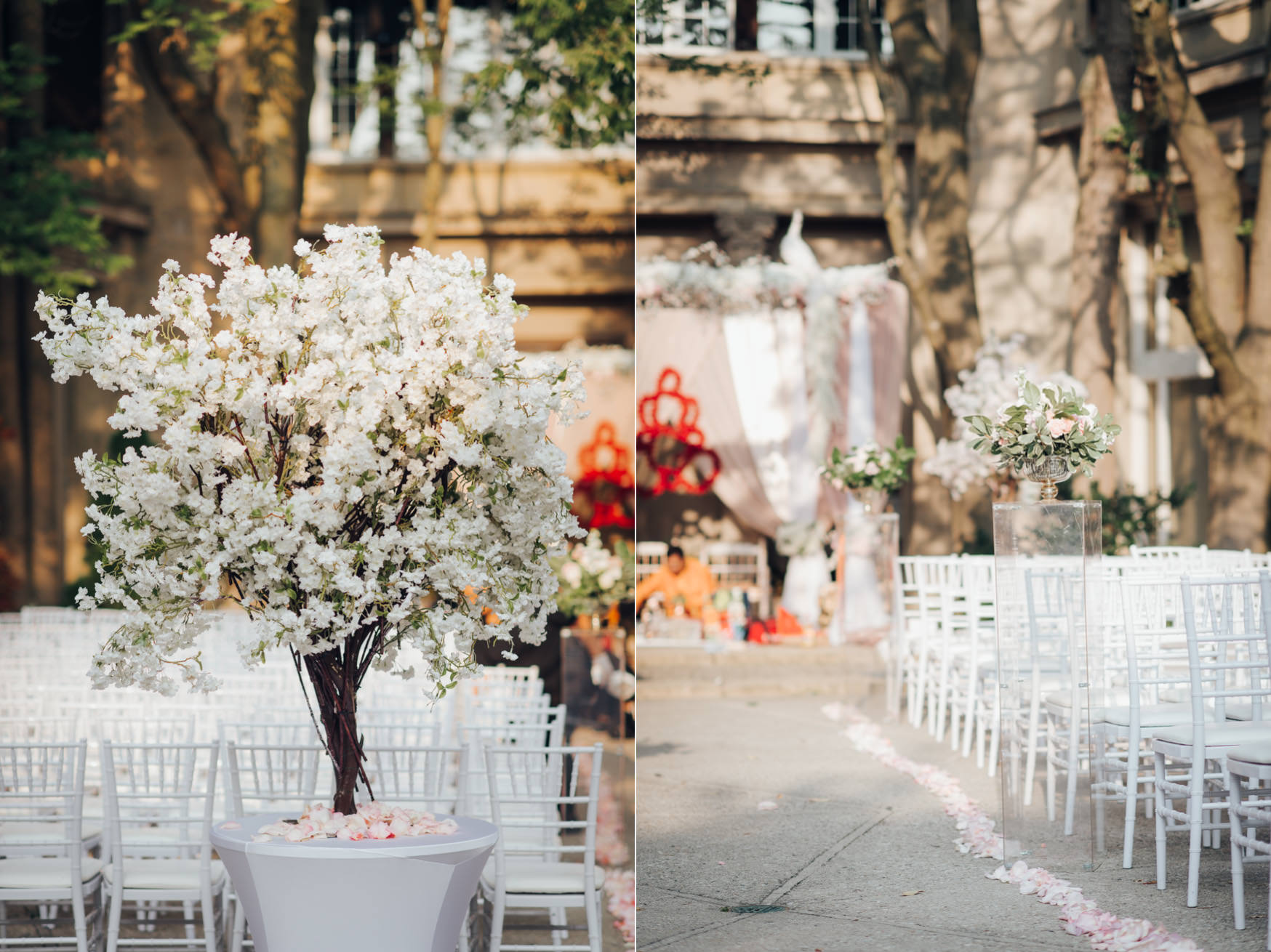 Liberty Grand Courtyard Wedding Ceremony