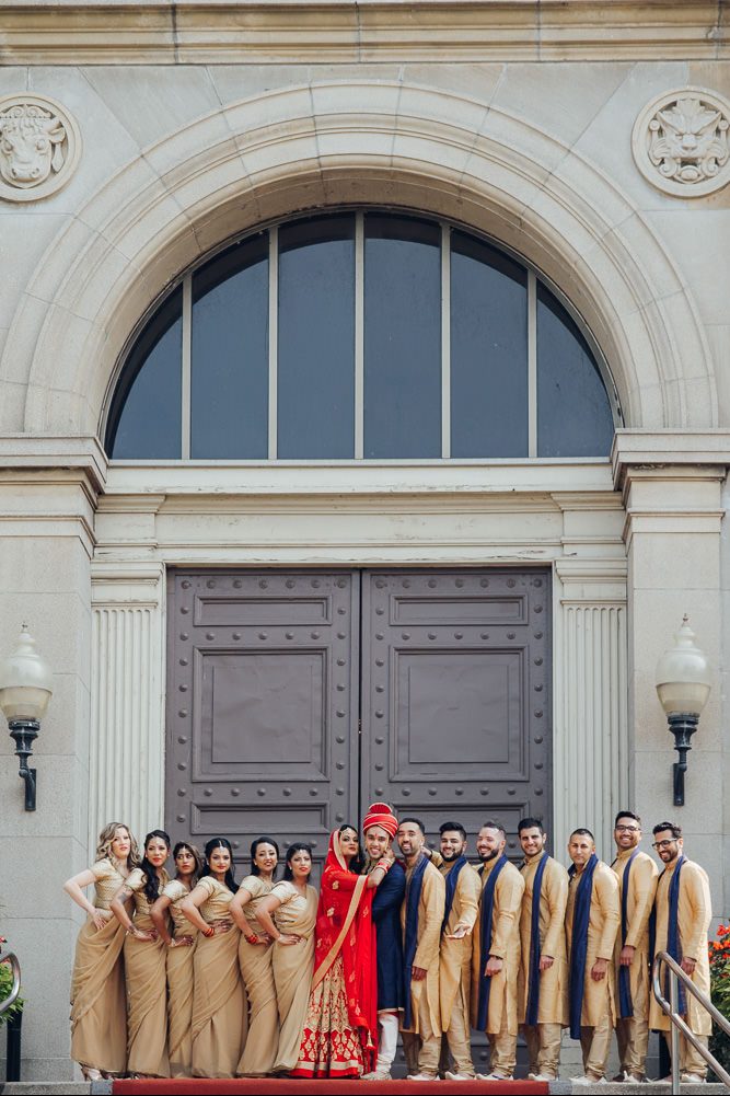 Liberty Grand Wedding Party Photo