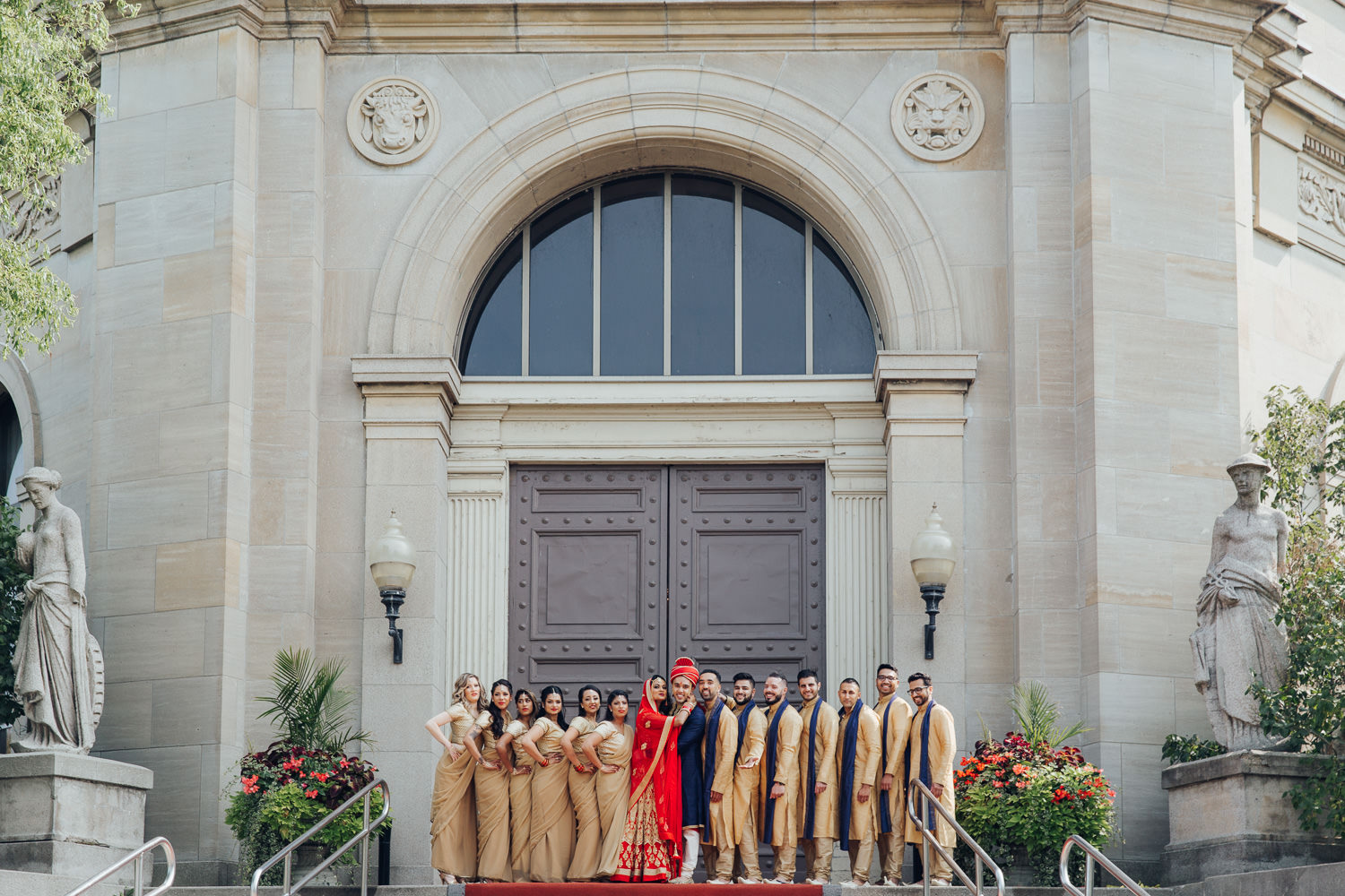 Liberty Grand Wedding Party Photo