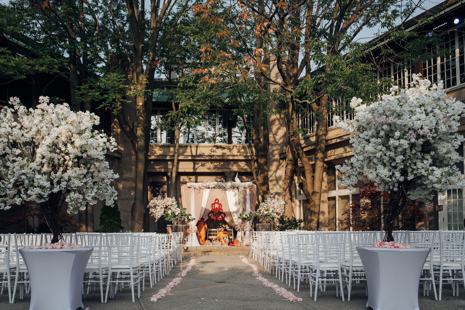 Hindu Wedding Setup and Detail at the Toronto Liberty Grand Courtyard
