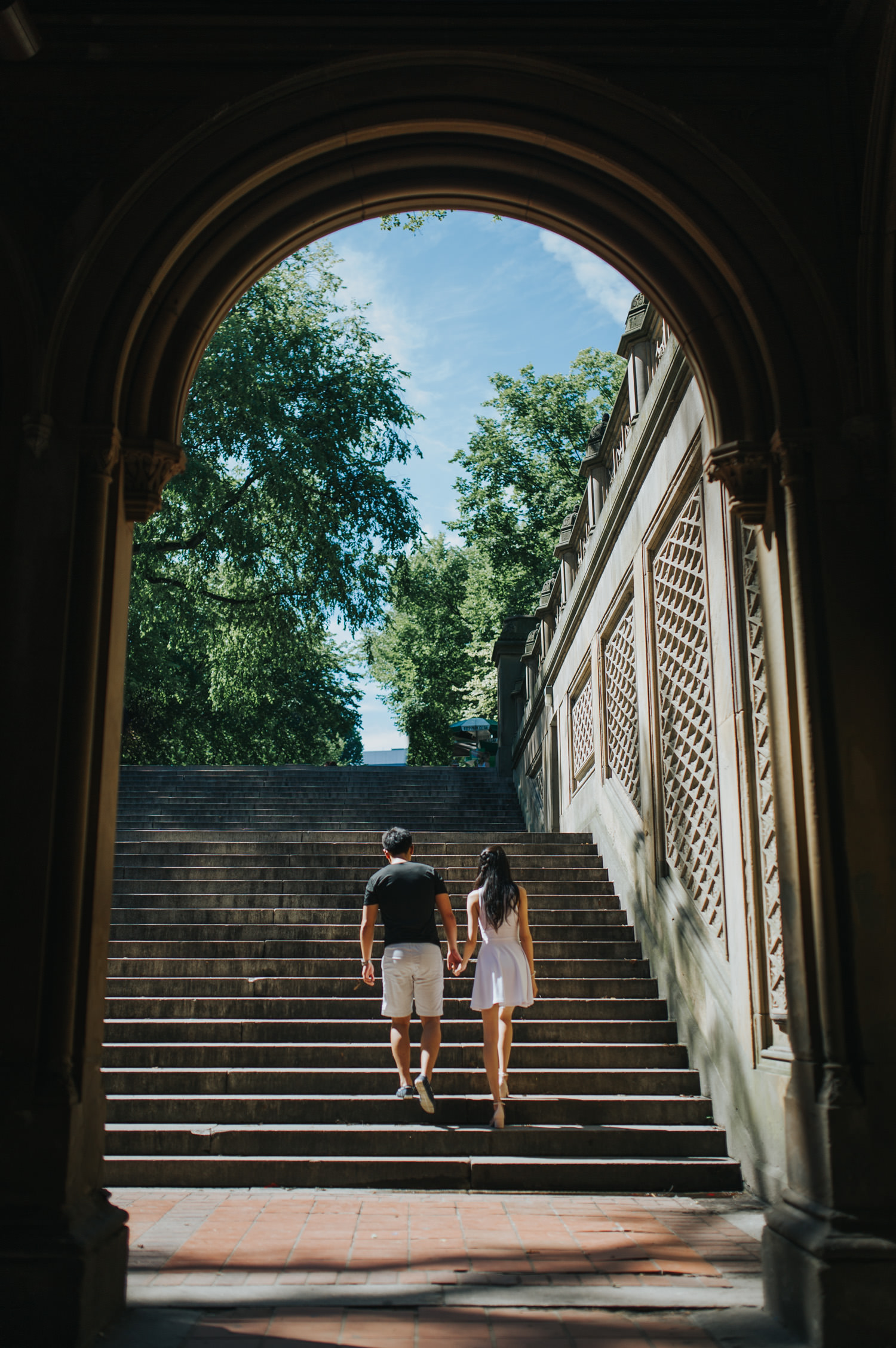 Central Park Lower Passage Engagement Photo