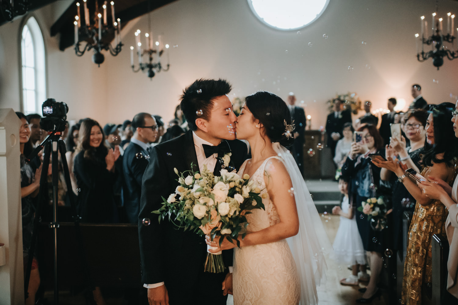 Doctor's House chapel wedding ceremony cheers