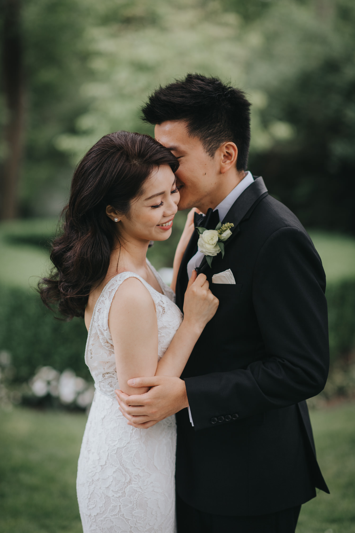 Doctor's House wedding intimate romantic portrait bride and groom