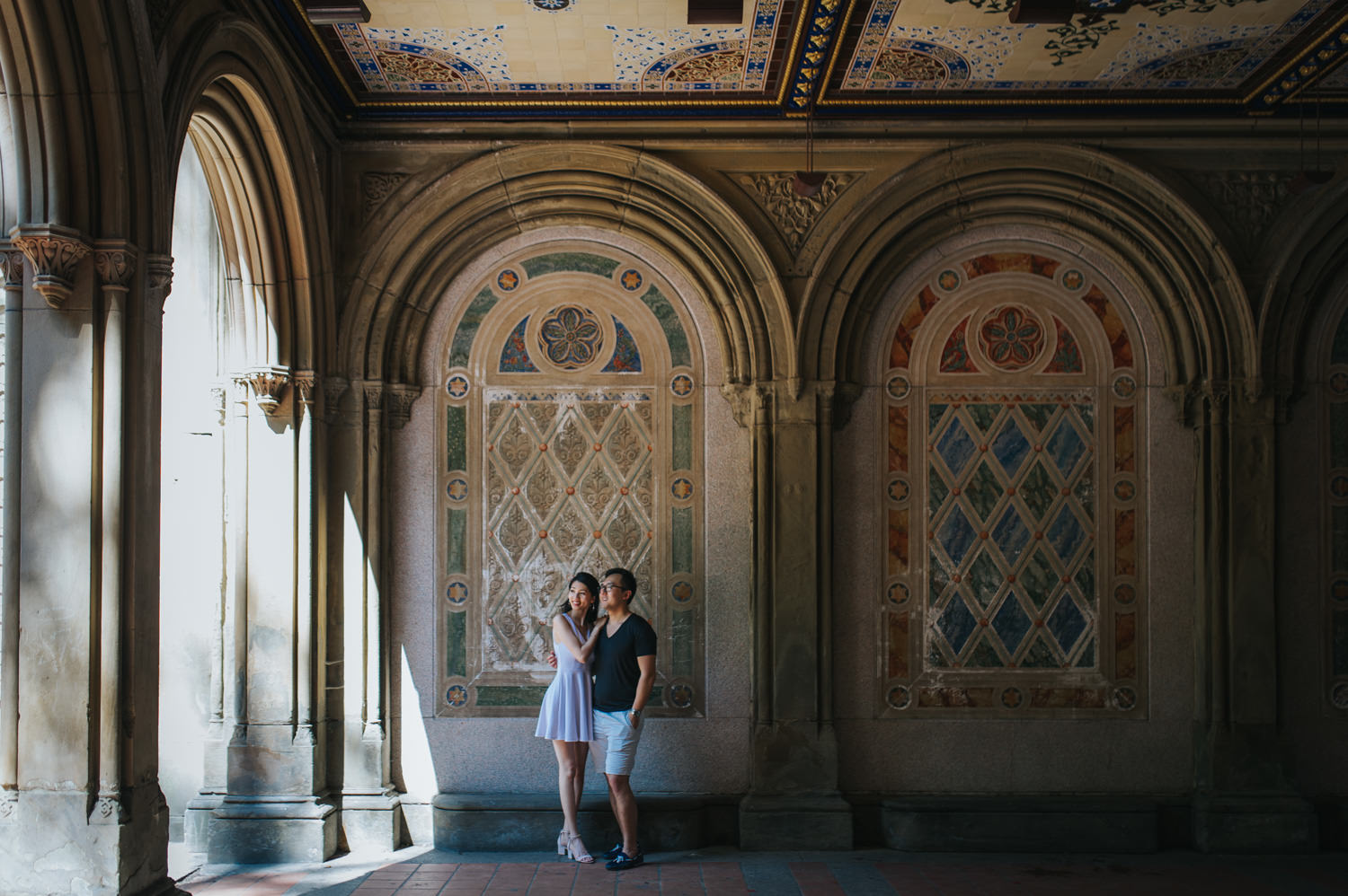 Manhattan Central Park Lower Passage Engagement Photo