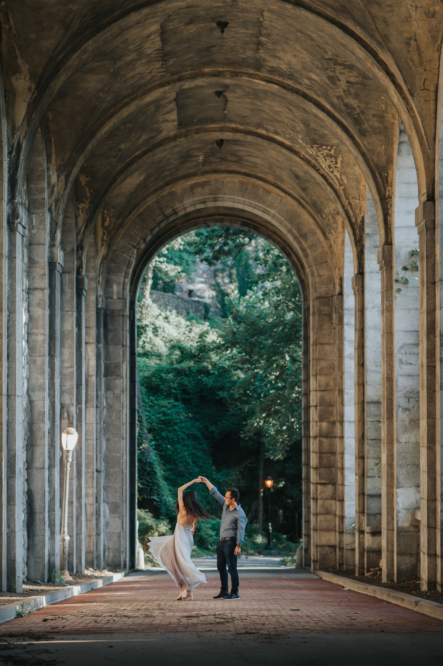 Engagement Session at the Cloisters at Manhattan Heights