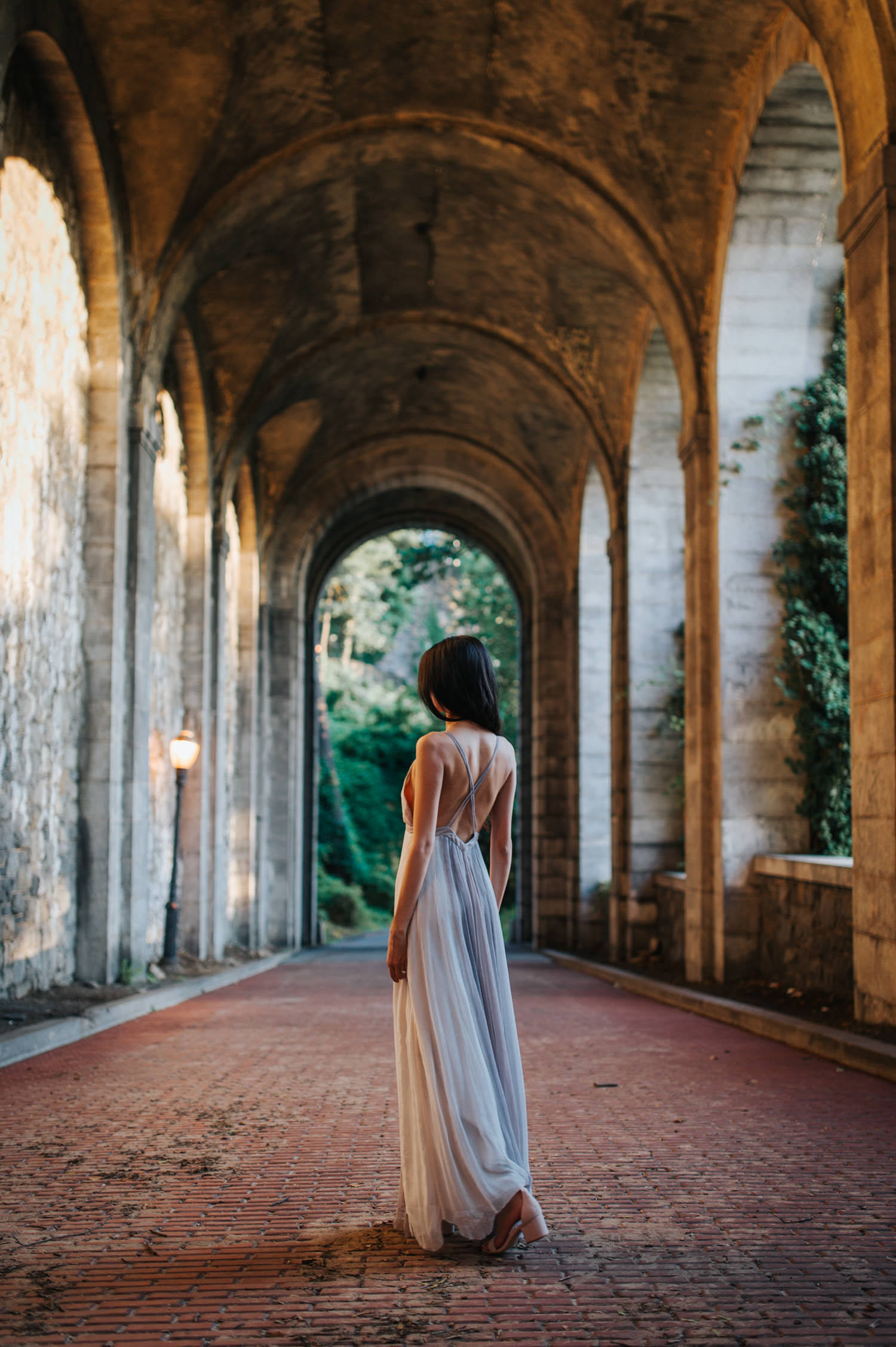 Portrait session at the Cloisters in New York