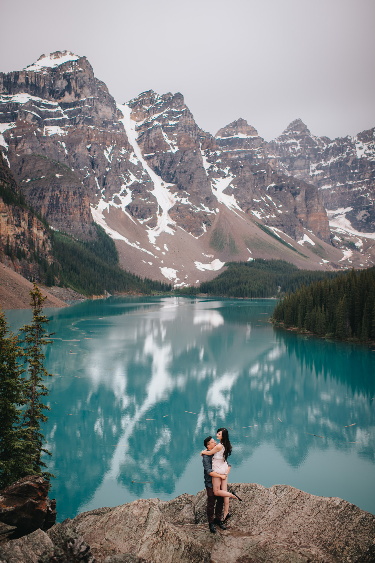 Moraine Lake Engagement Photo 1