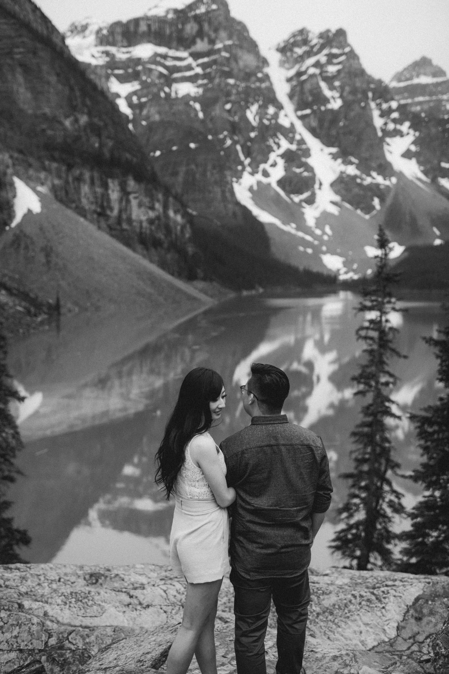 Rocky Mountains Engagement Photo