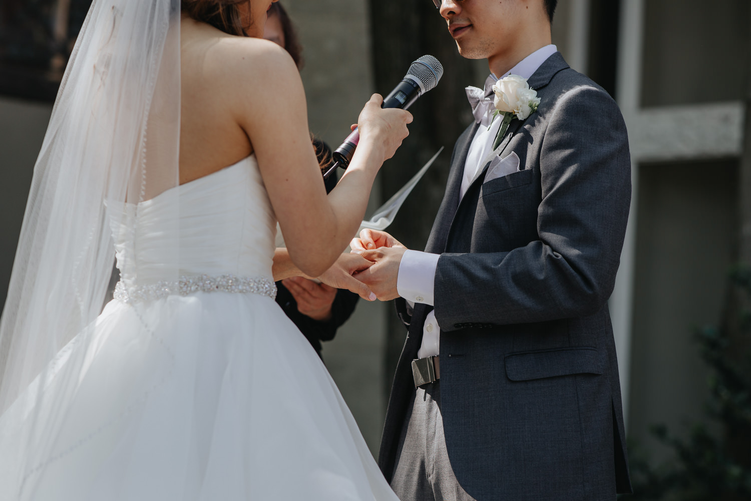 Liberty Grand Wedding Ceremony ring exchange