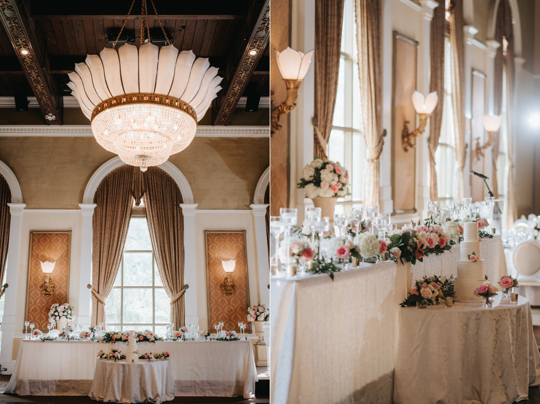 Liberty Grand Wedding renaissance room reception space overview