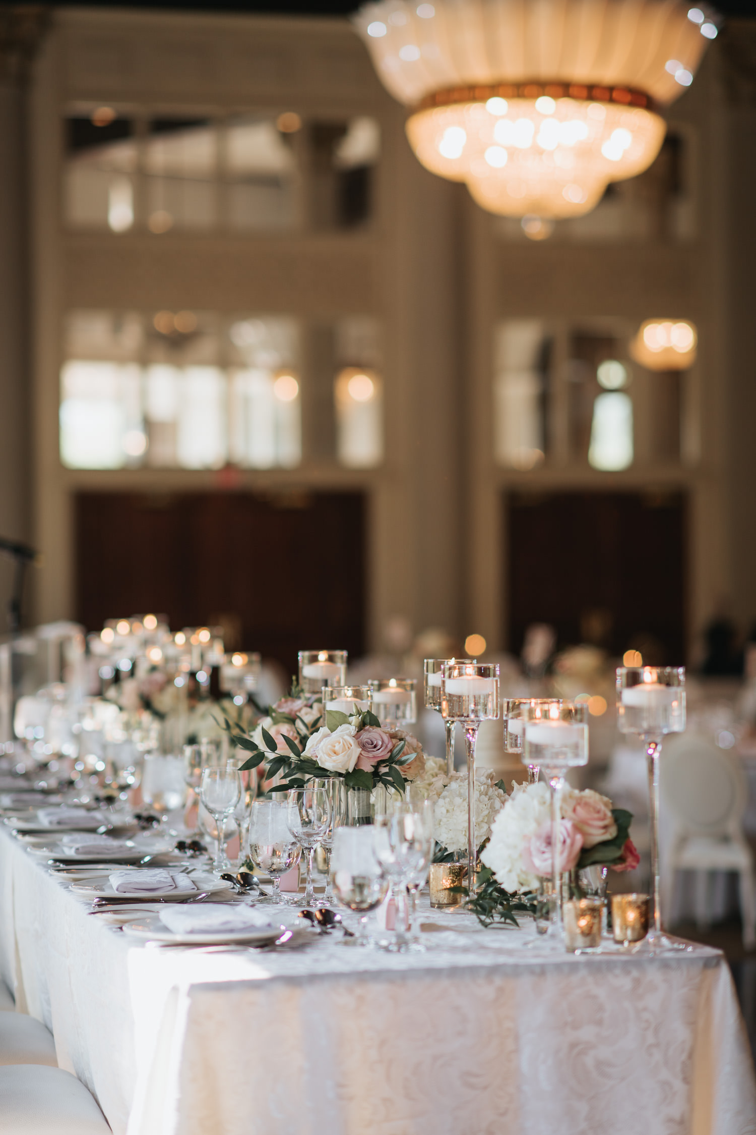 Liberty Grand Wedding reception head table