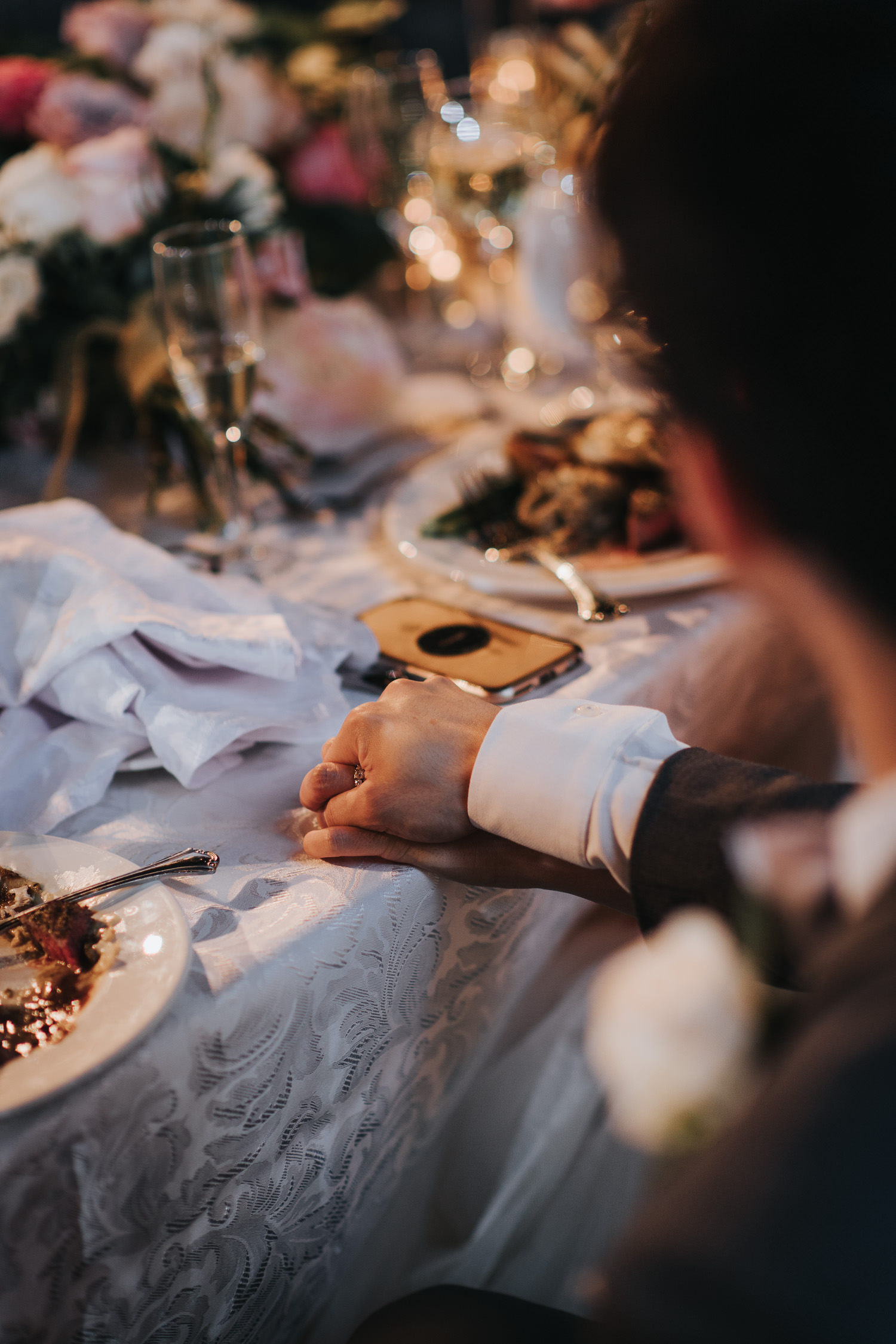 An intimate moment at Liberty Grand Wedding renaissance room