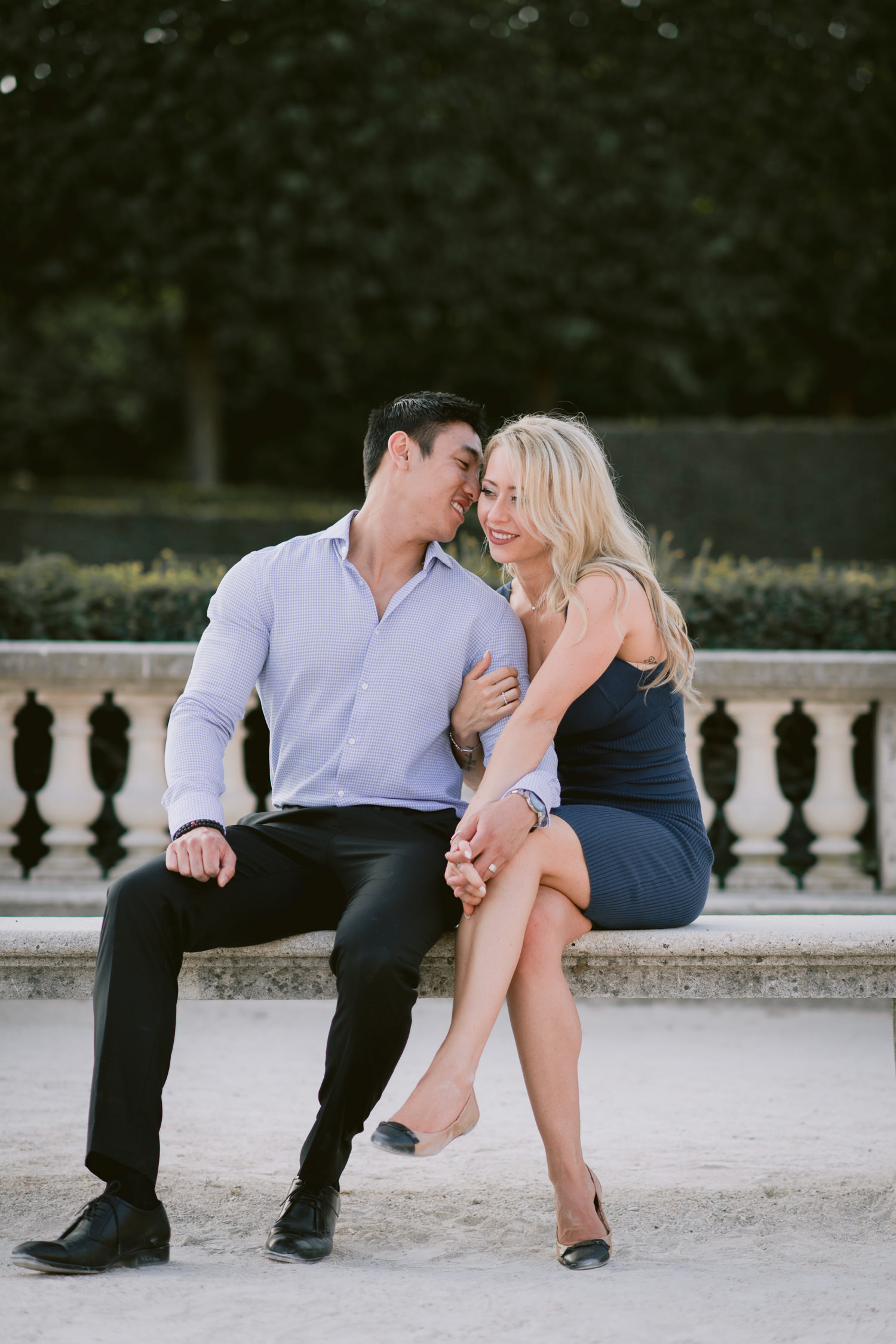 Paris Tuileries Garden Engagement