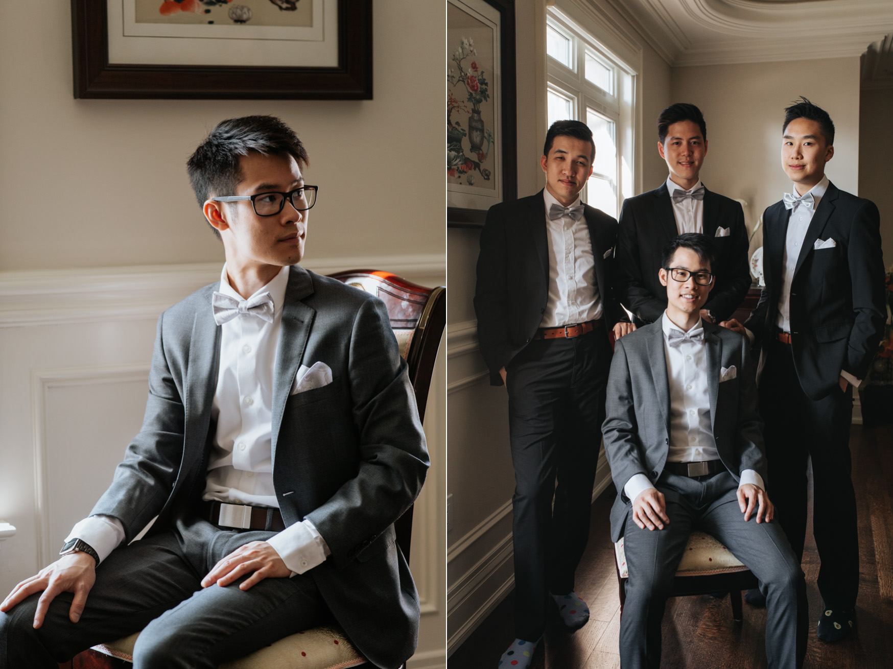 Toronto Wedding Groom and groomsmen Getting Ready