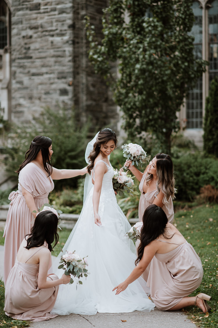 Knox College Wedding Bridesmaids Photo