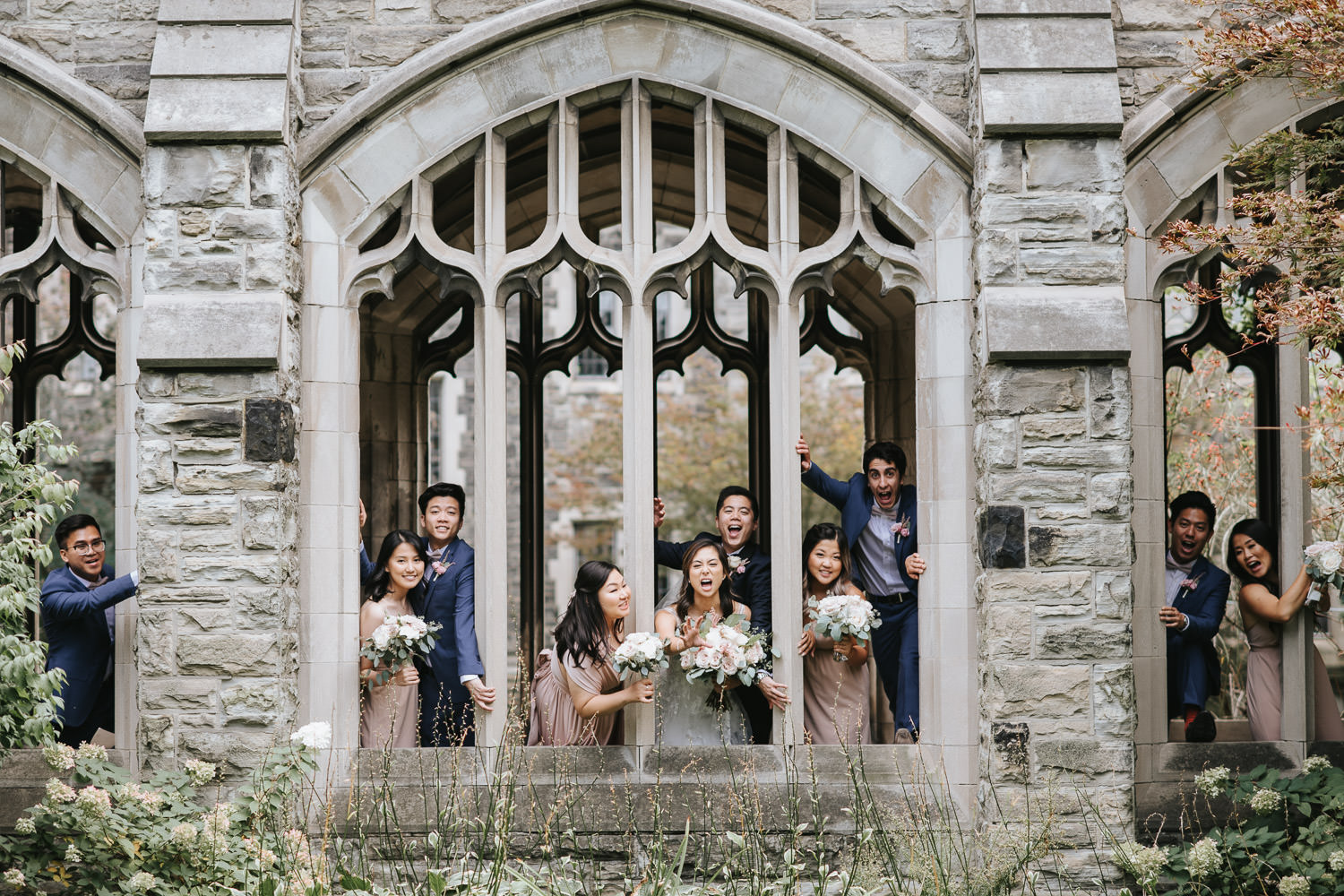 Knox College Wedding Party Photo