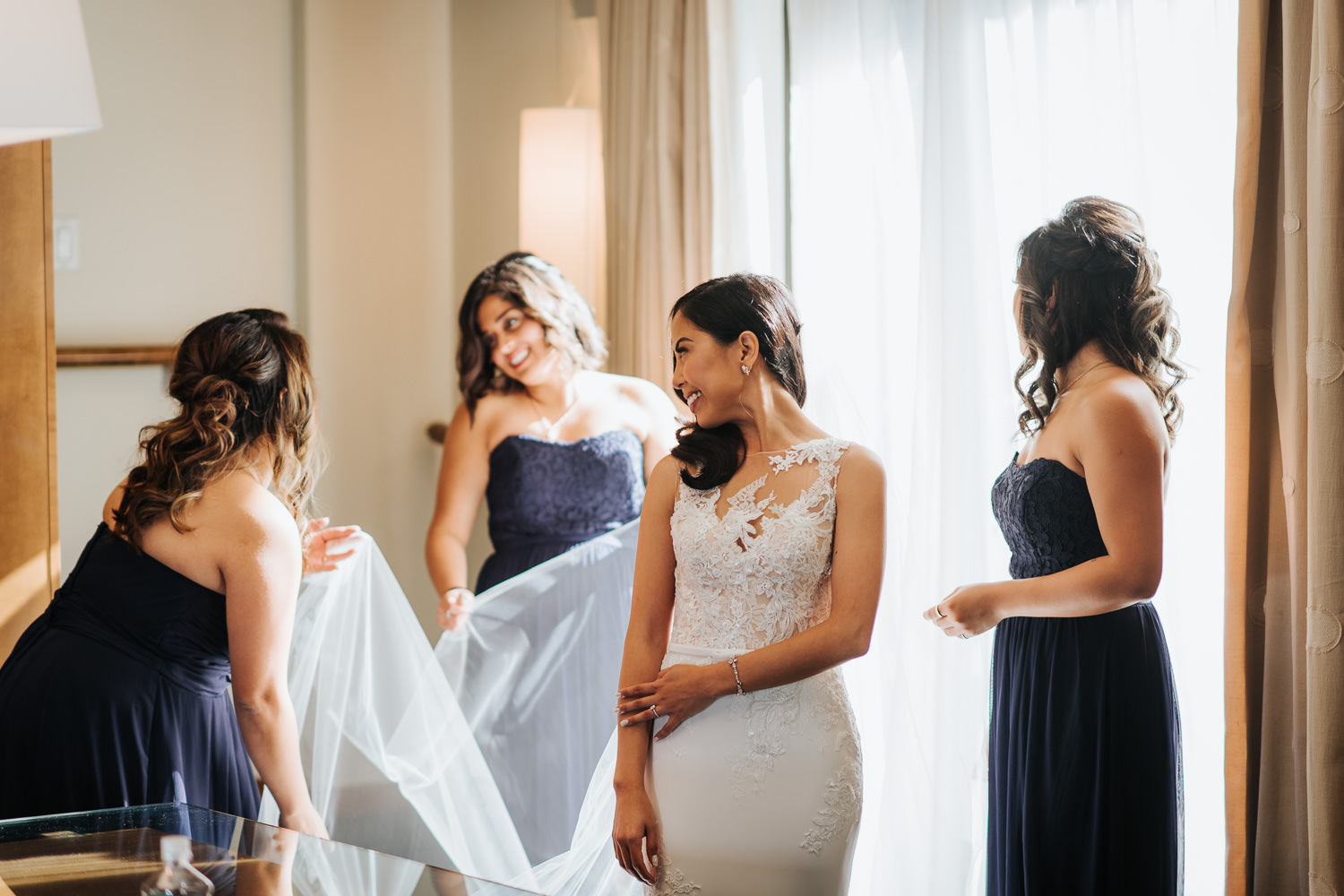 Bridesmaids Portrait at Le Germain on Mercer