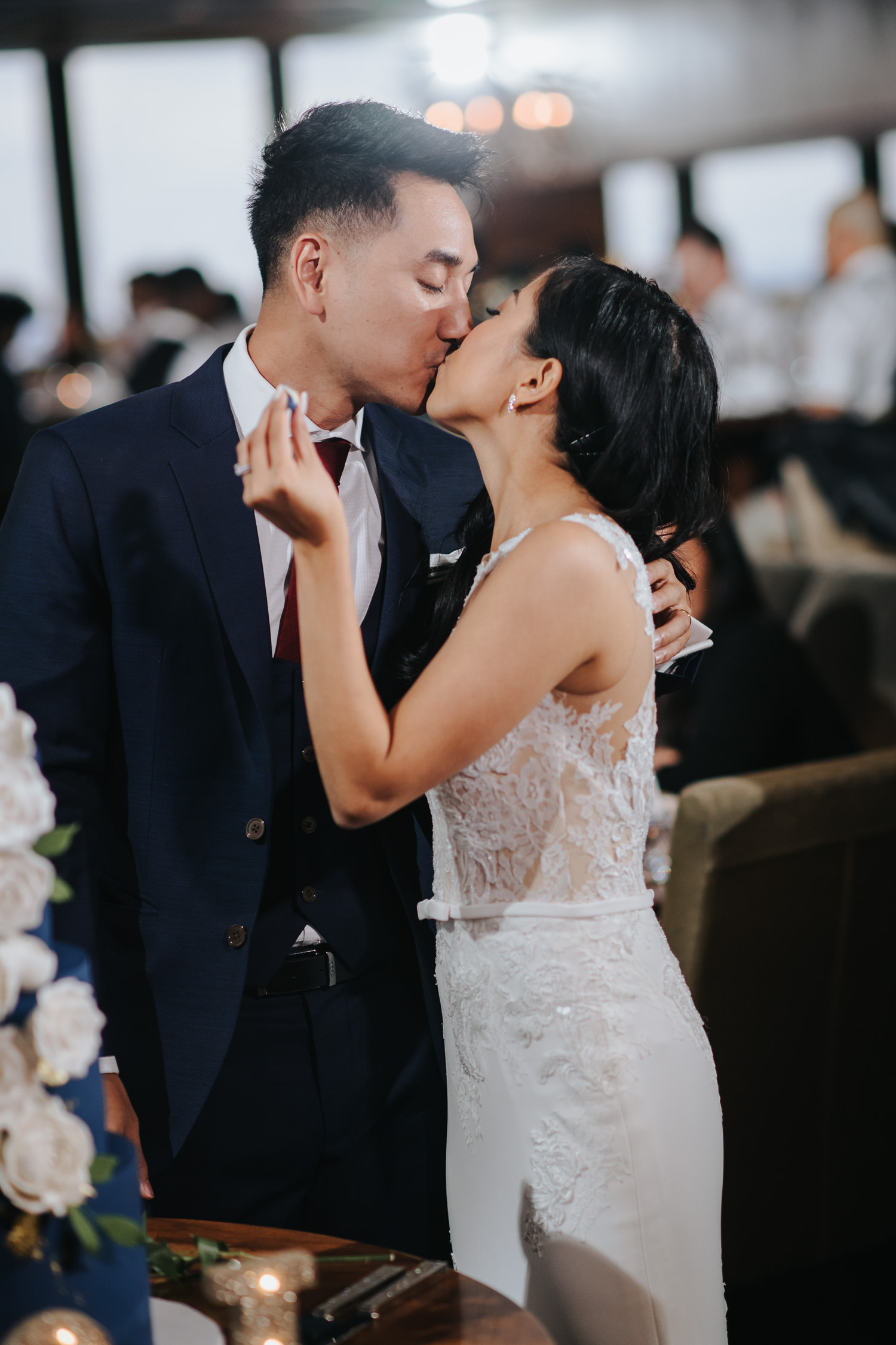 Canoe Restaurant Wedding Reception Bride and Groom Portraits