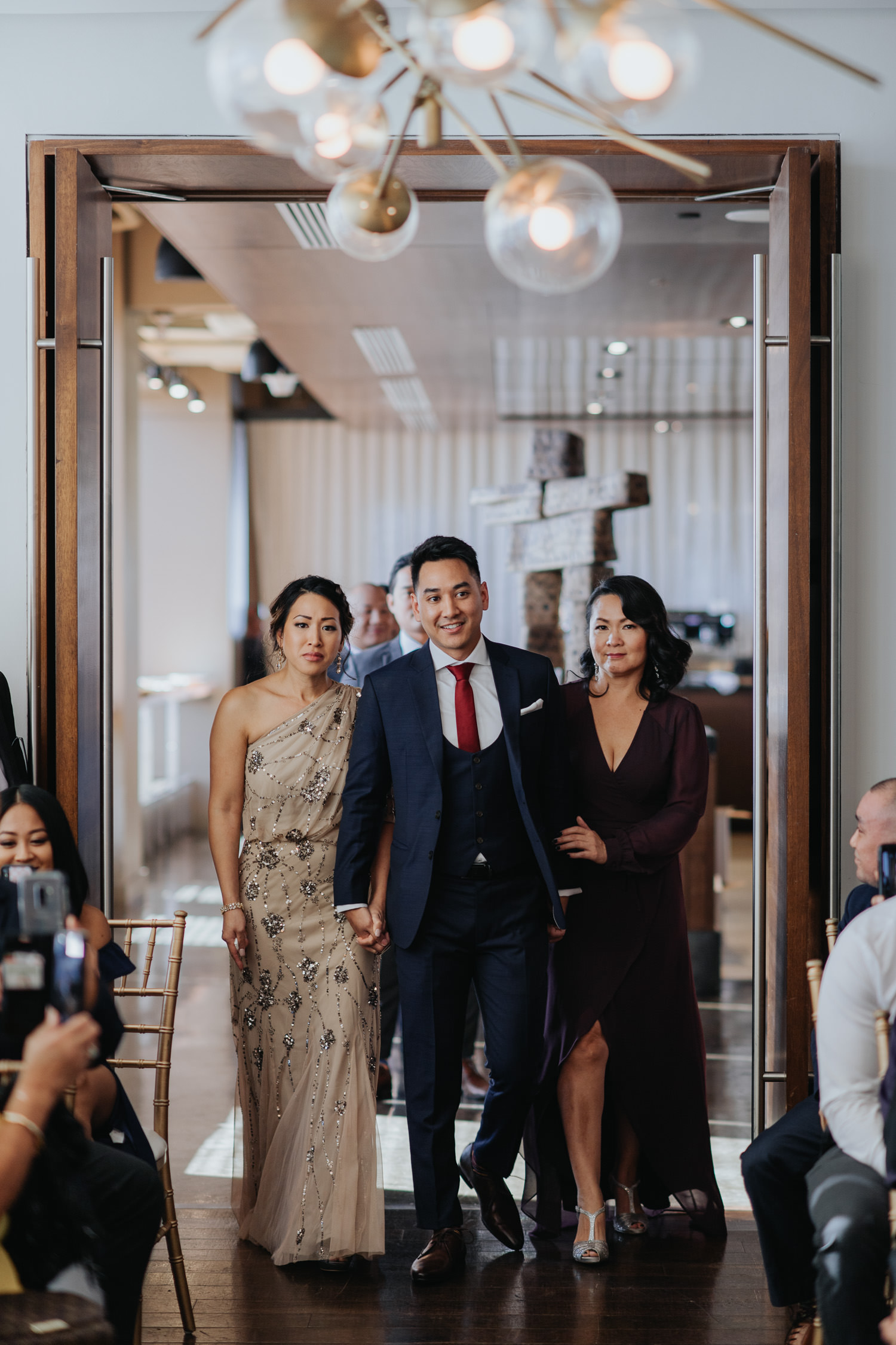 Canoe Wedding Ceremony Groom Entrance