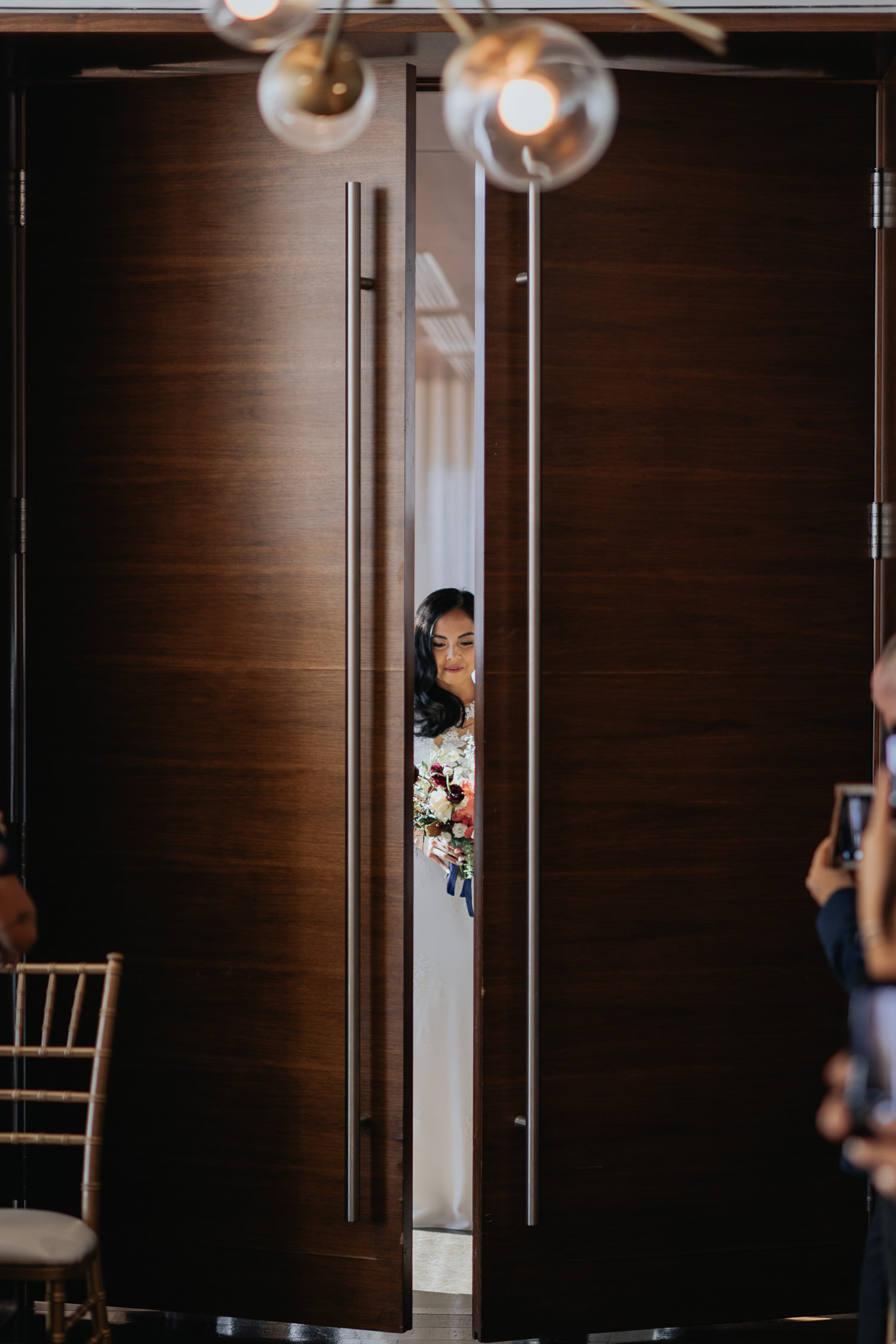 Canoe Wedding Ceremony Bride Entrance