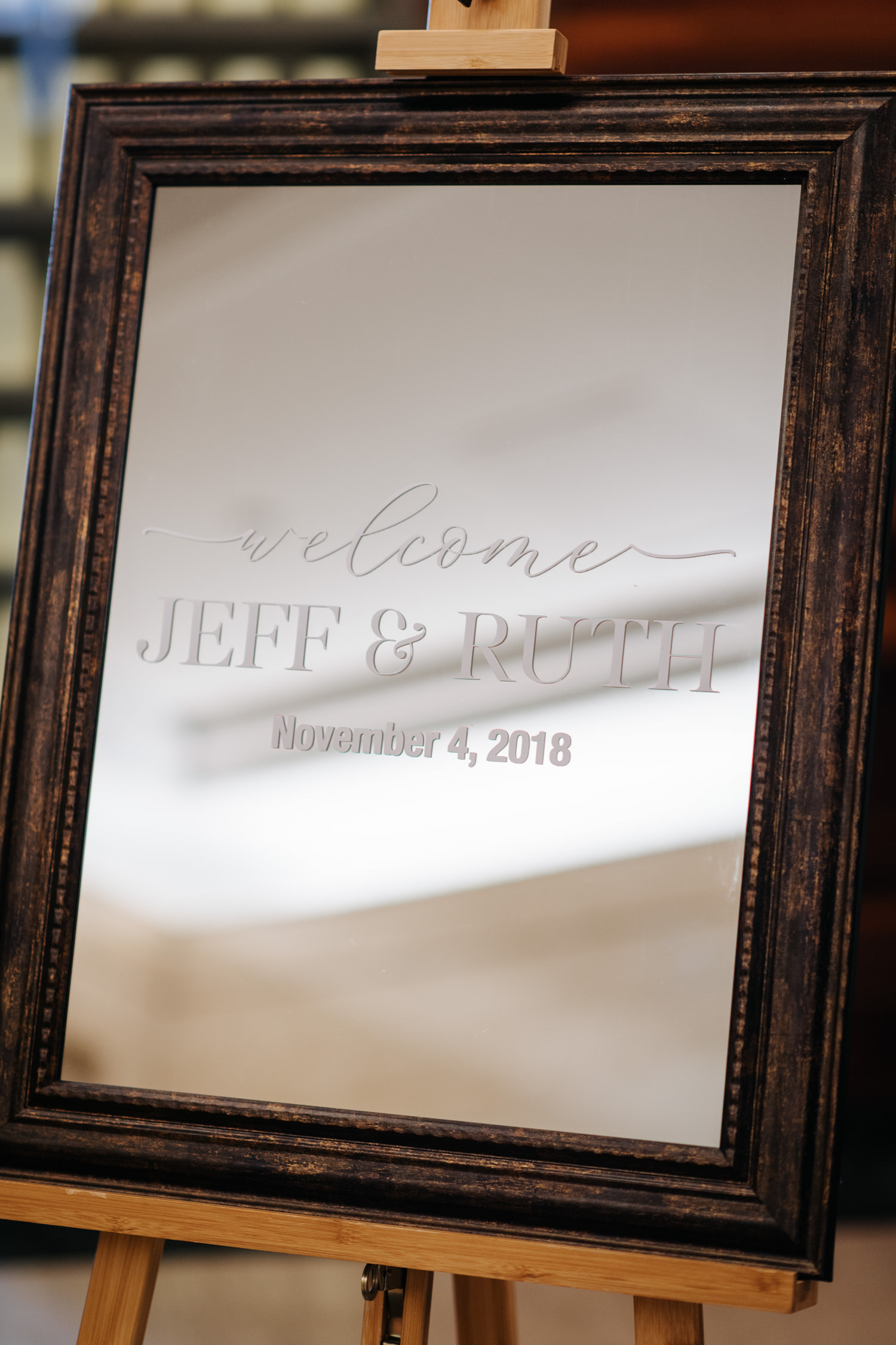 Toronto Canoe Wedding Ceremony Welcome Sign