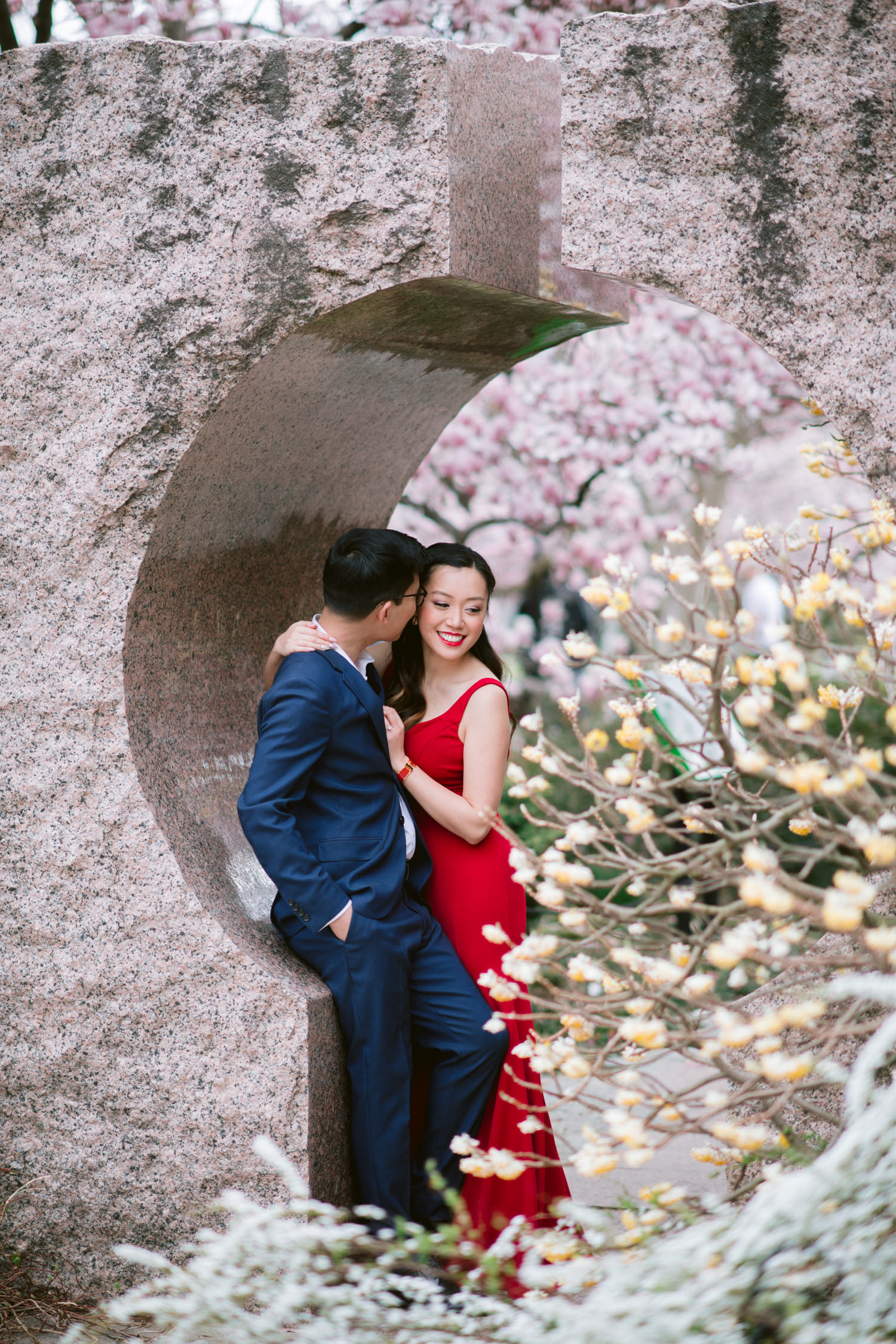 Enid A. Haupt Garden Engagement Photo