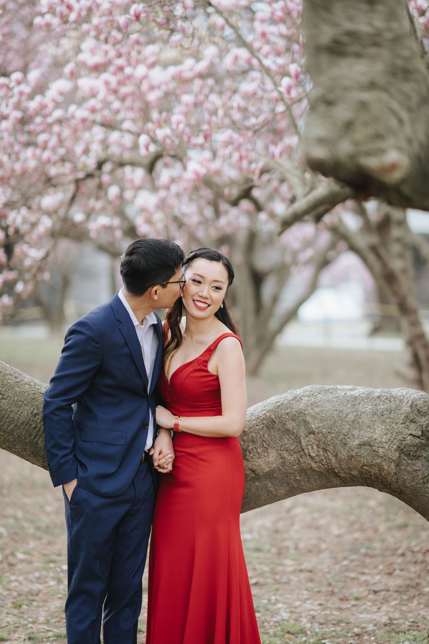 Tidal Basin Cherry Blossom Engagement Session in Washington DC