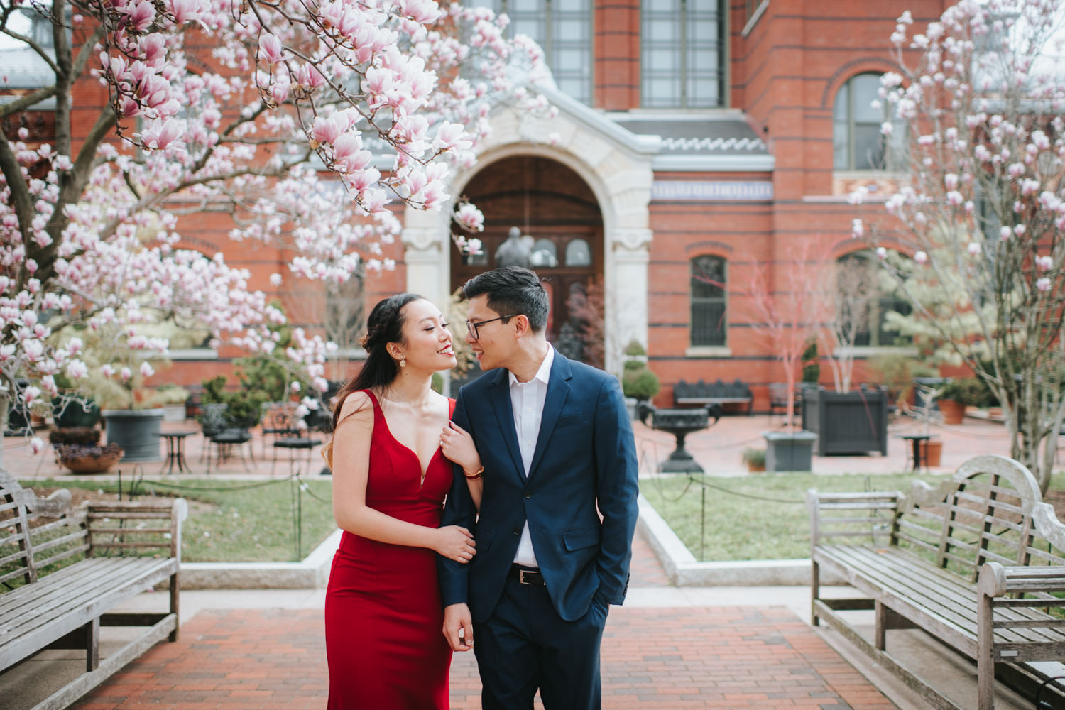 Washington DC Smithsonian Gardens Engagement