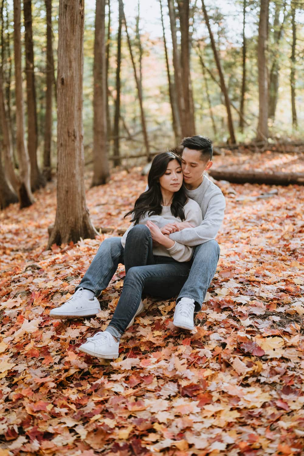 Rouge River Fall engagement photos